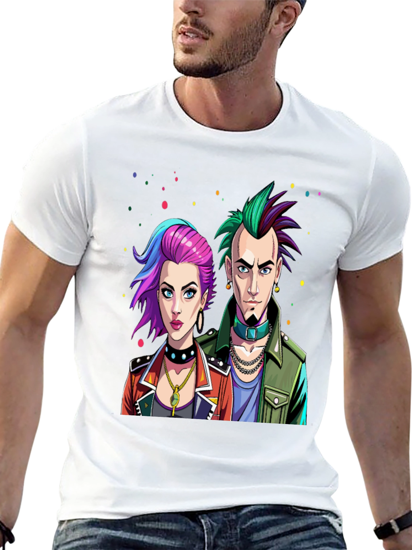 Punk Rock Style Graphic Tee