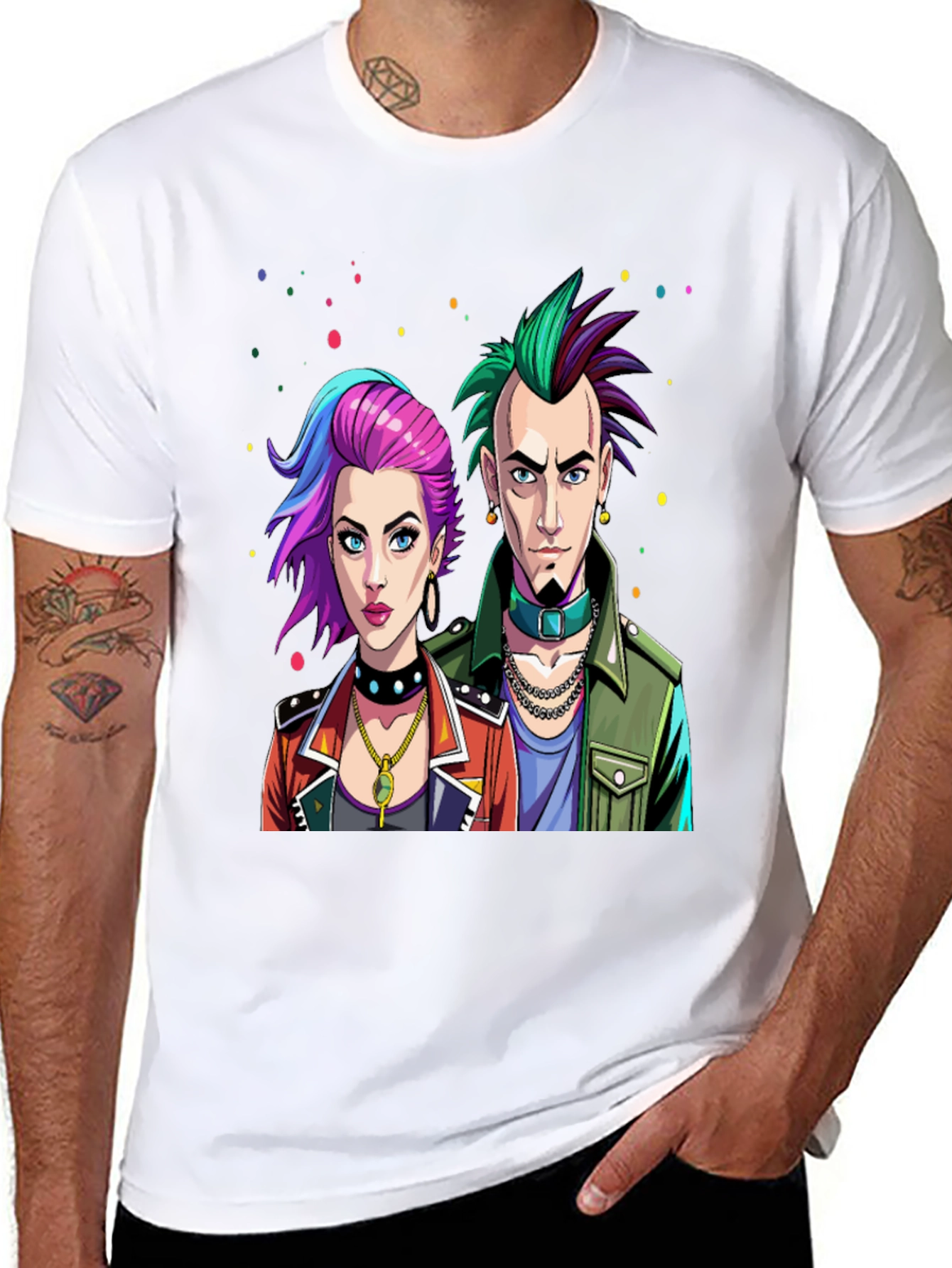 Punk Rock Style Graphic Tee