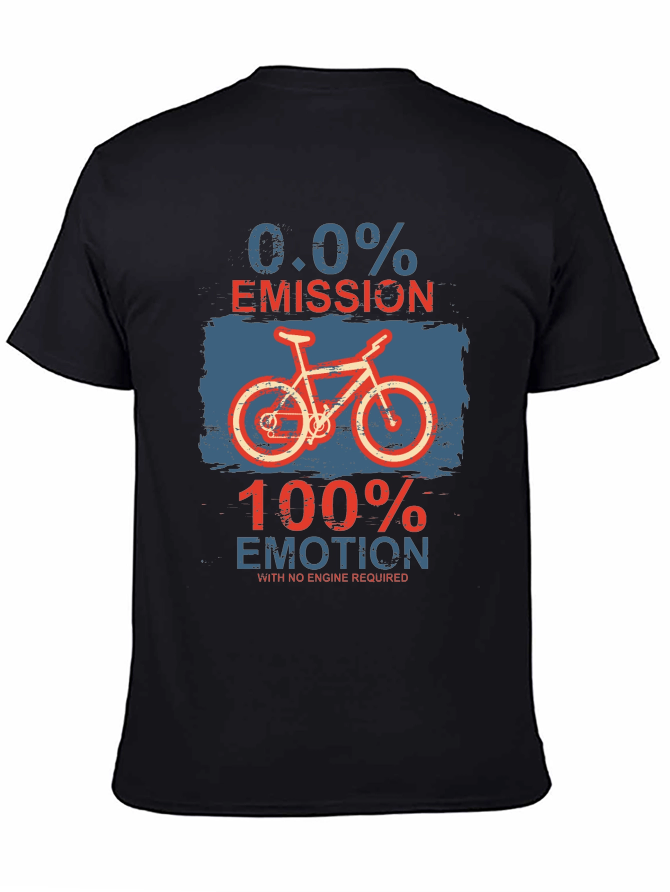 Eco-Friendly Biker T-Shirt: Zero Emission Full Emotion