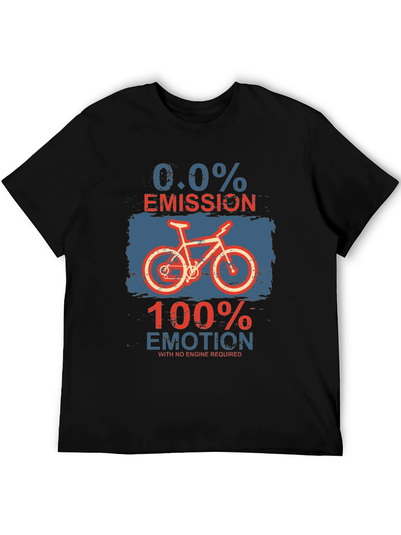 Eco-Friendly Biker T-Shirt: Zero Emission Full Emotion