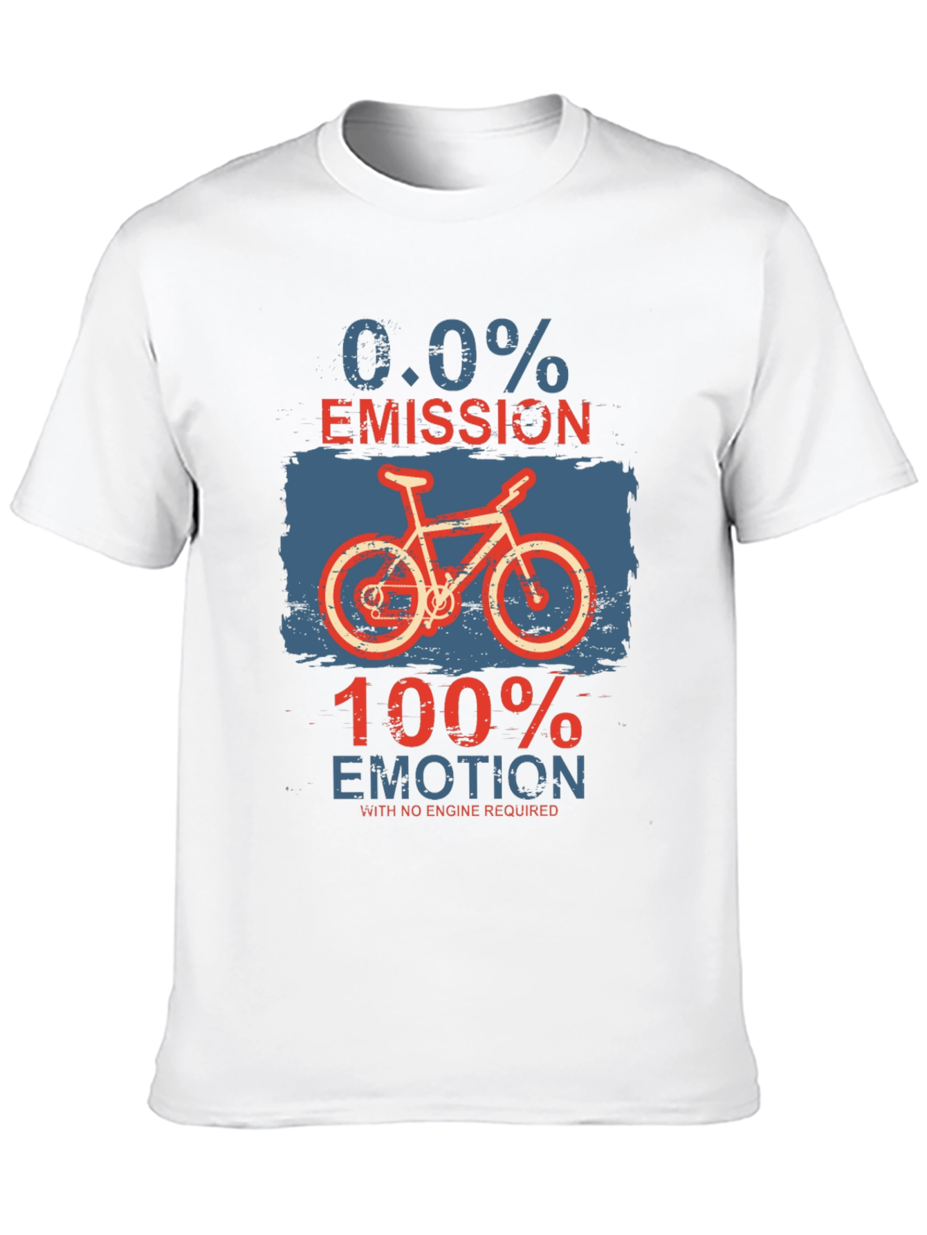 Eco-Friendly Biker T-Shirt: Zero Emission Full Emotion