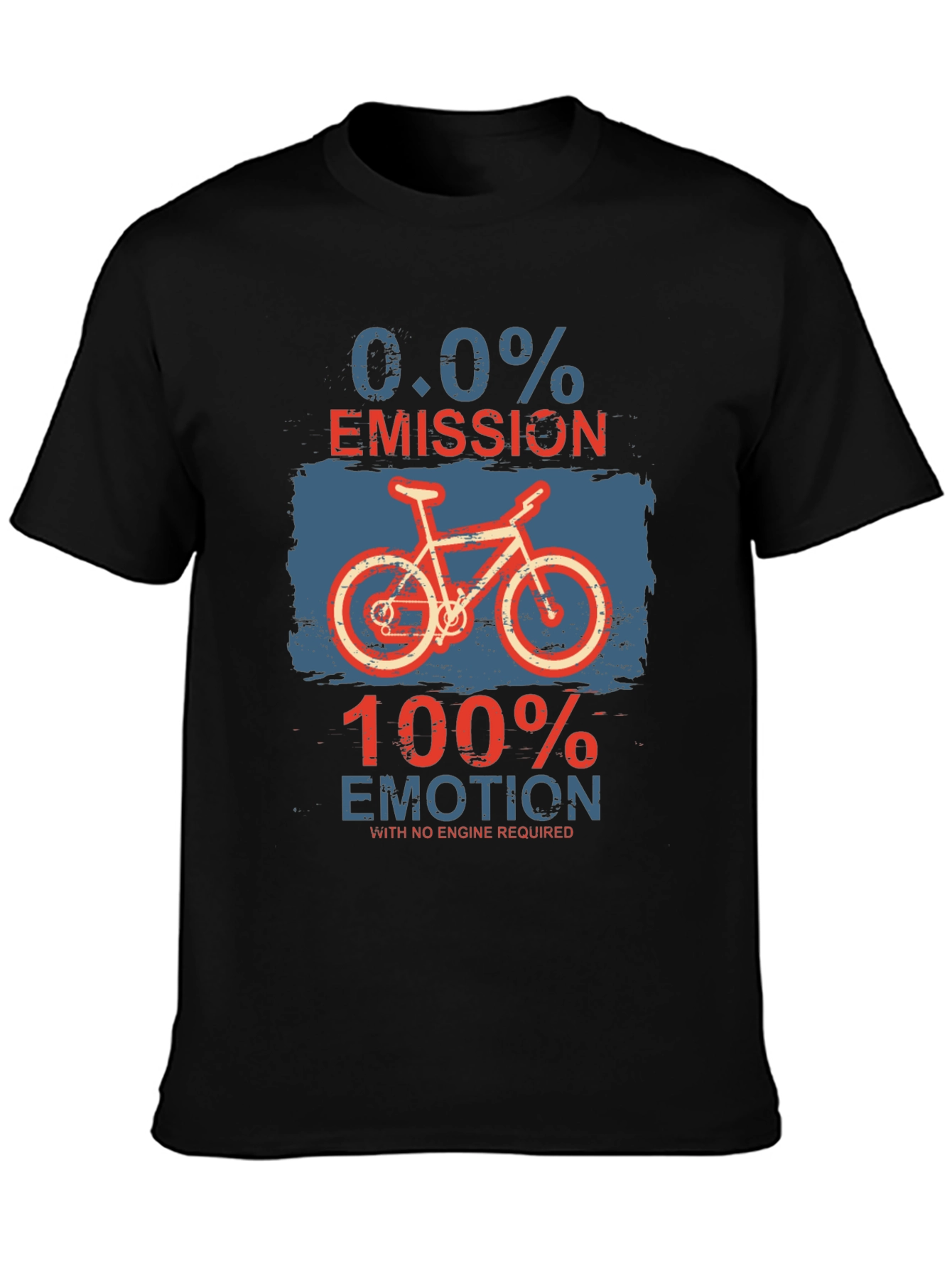 Eco-Friendly Biker T-Shirt: Zero Emission Full Emotion