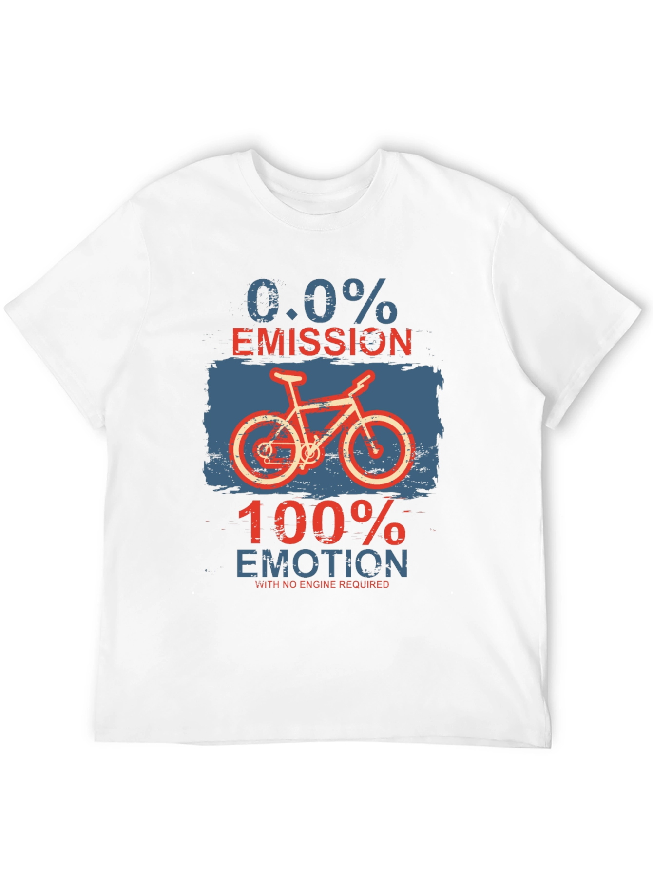 Eco-Friendly Biker T-Shirt: Zero Emission Full Emotion