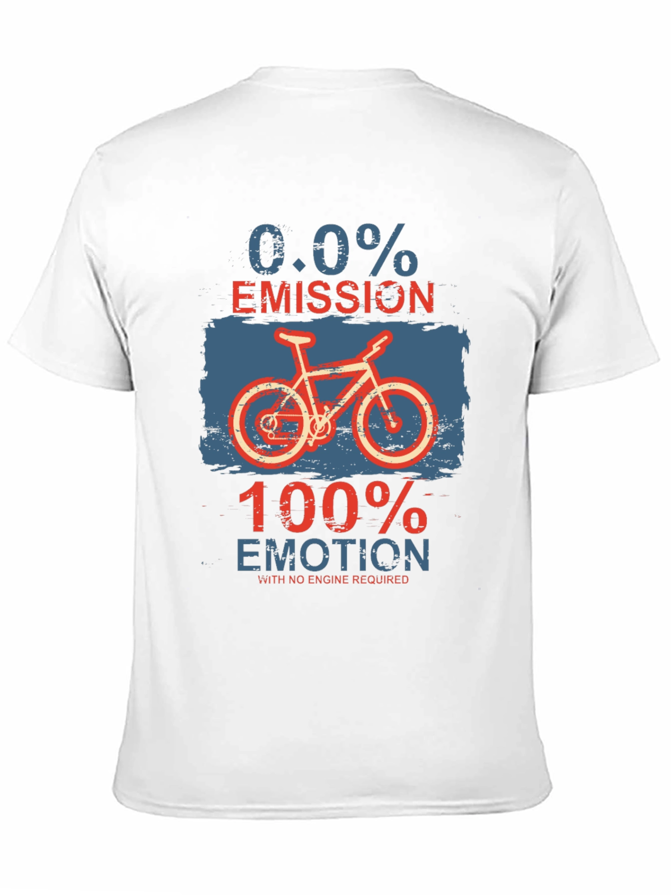Eco-Friendly Biker T-Shirt: Zero Emission Full Emotion