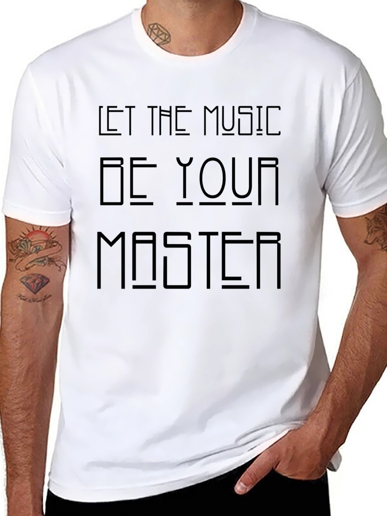 Let the Music Be Your Master Black T-Shirt