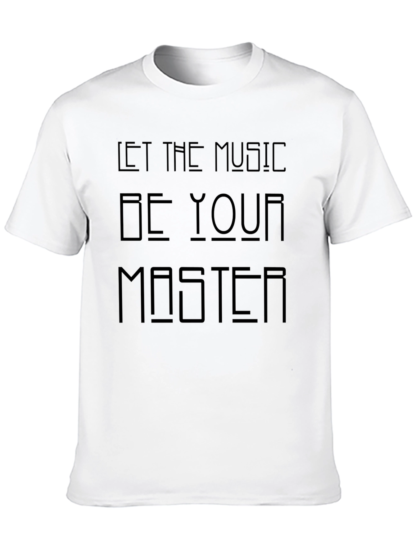 Let the Music Be Your Master Black T-Shirt