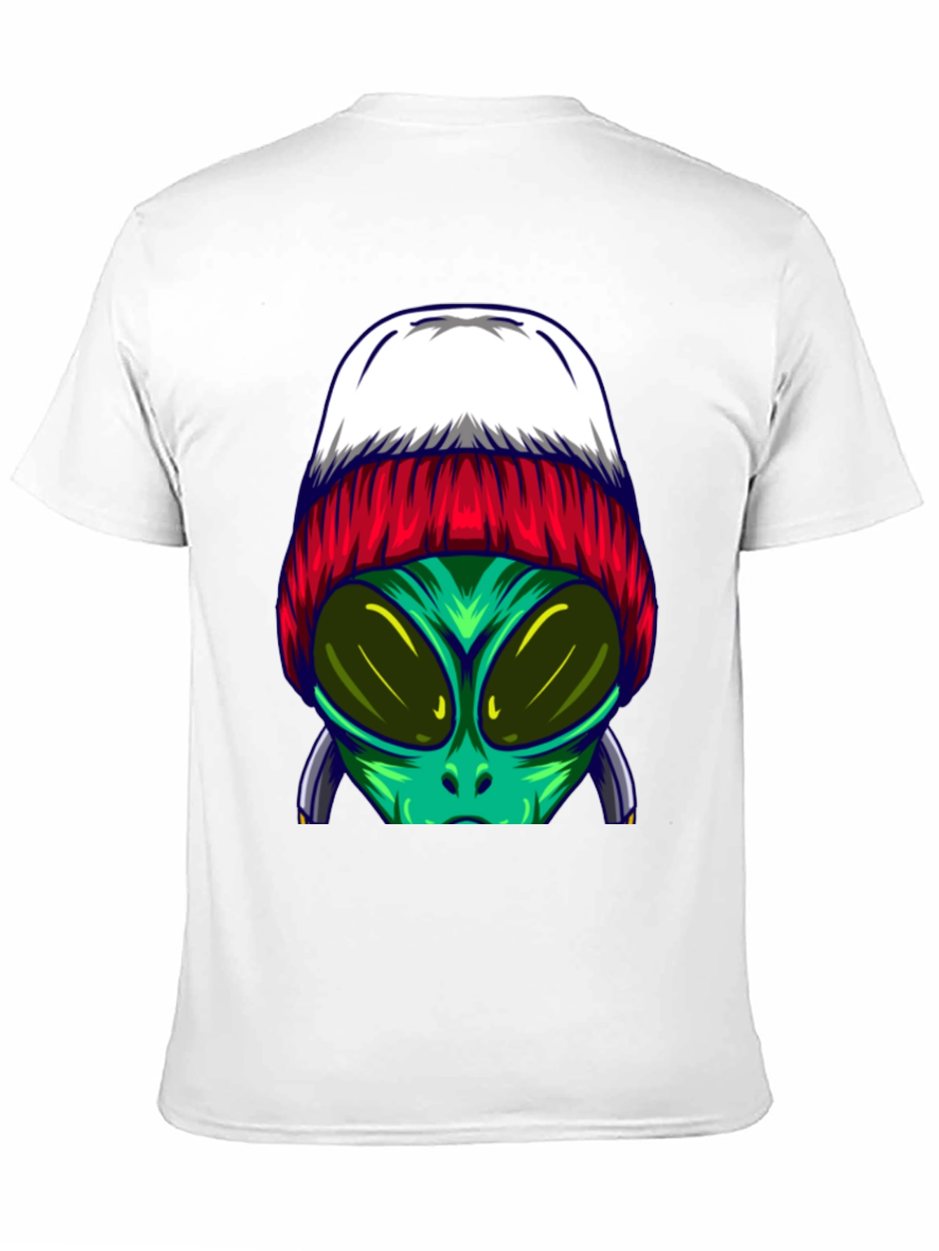 Alien Beanie T-Shirt - Cool Graphic Tee