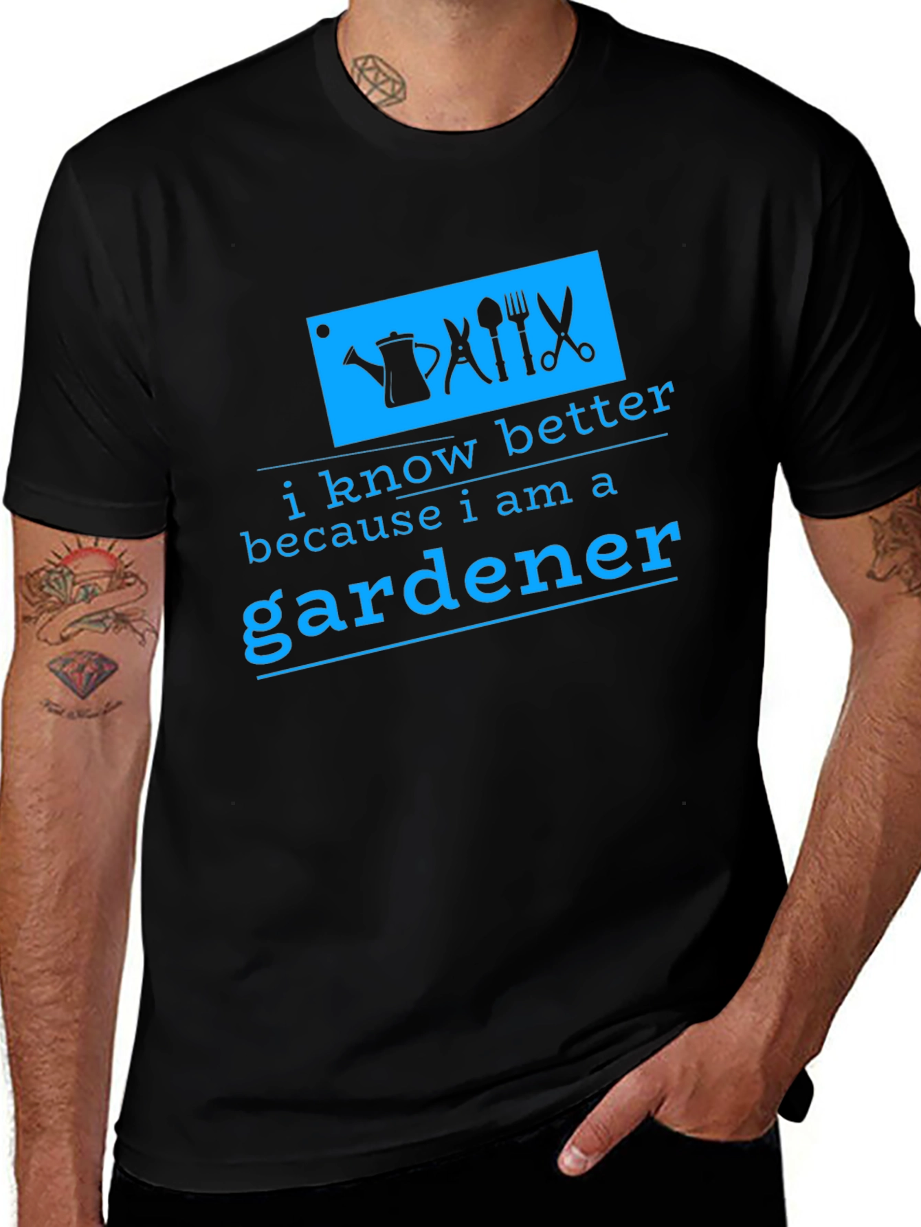 Gardener Black Graphic Tee