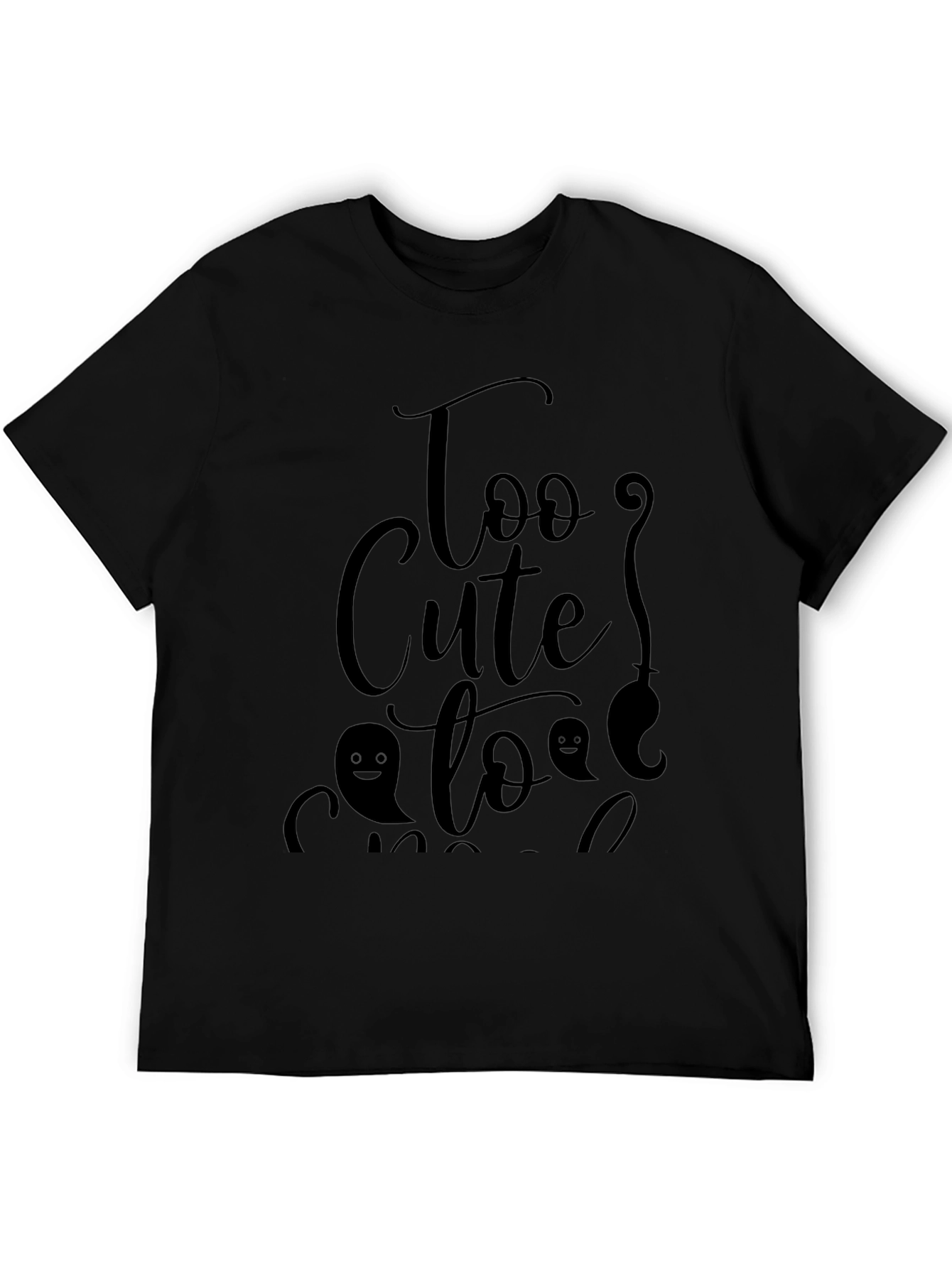 Too Cute to Spook Black Graphic Tee