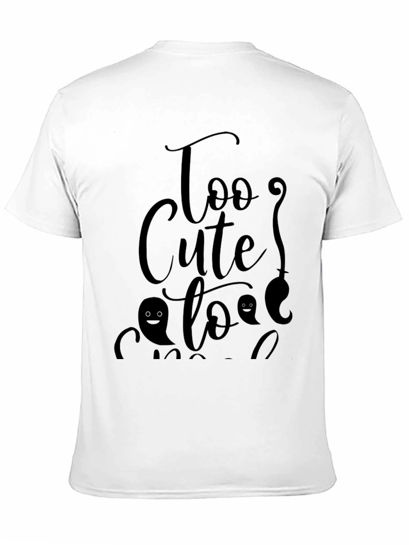 Too Cute to Spook Black Graphic Tee
