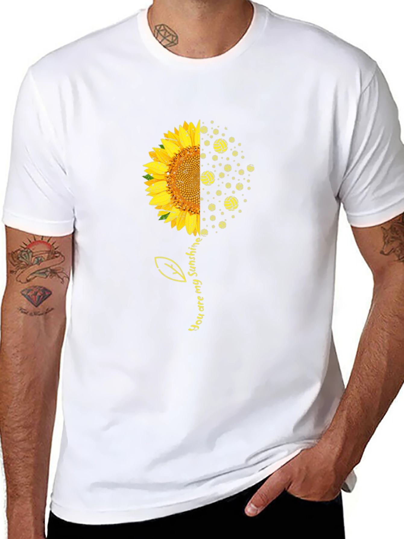 Sunflower Volleyball T-Shirt - You Are My Sunshine