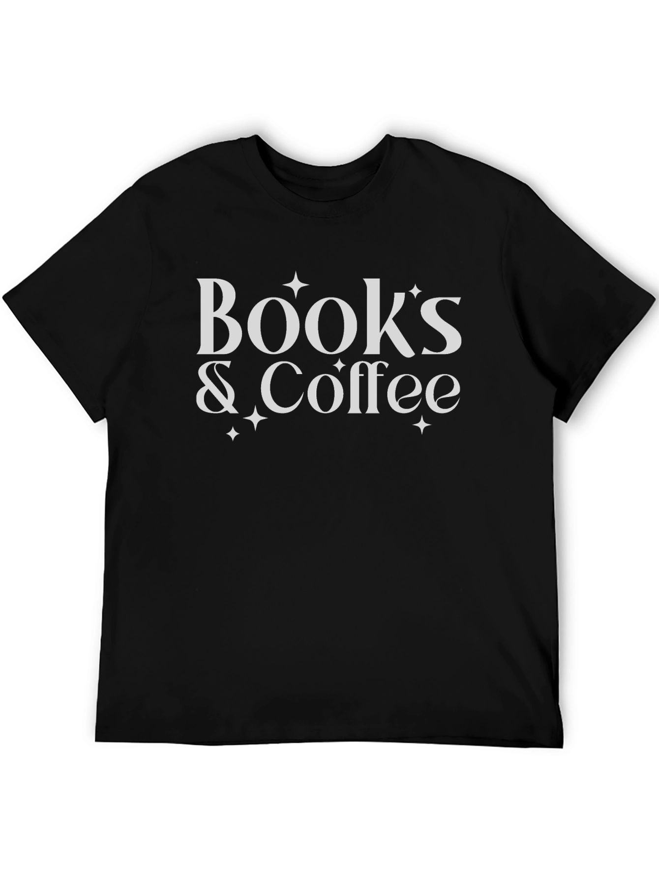 Books & Coffee Graphic T-Shirt