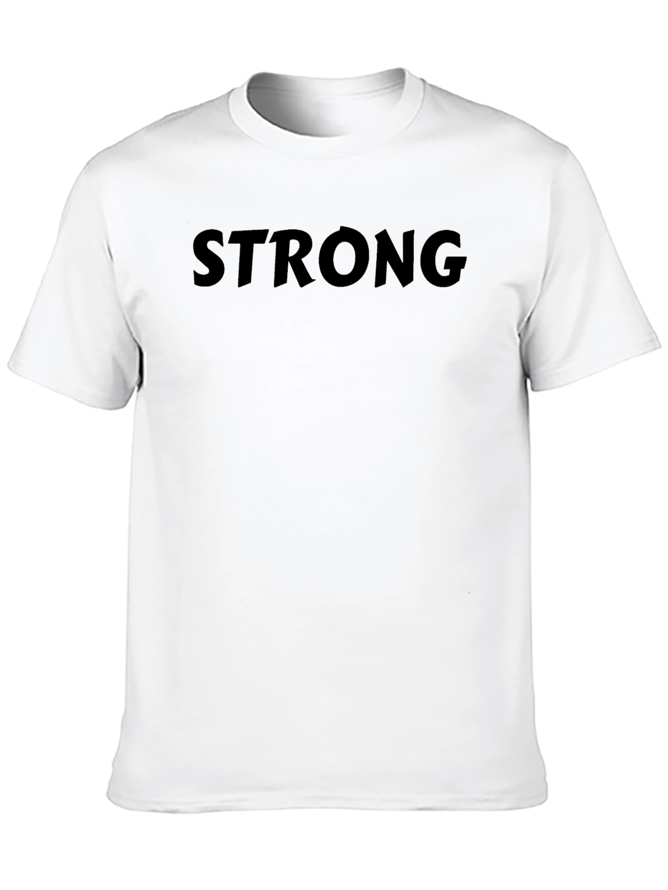Mens STRONG Black T-Shirt - Casual Style