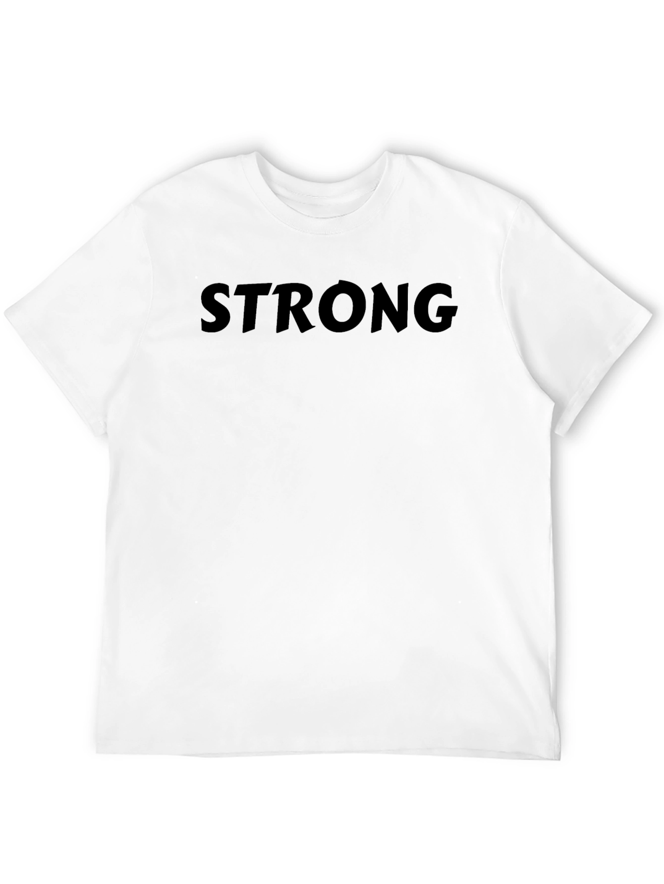 Mens STRONG Black T-Shirt - Casual Style