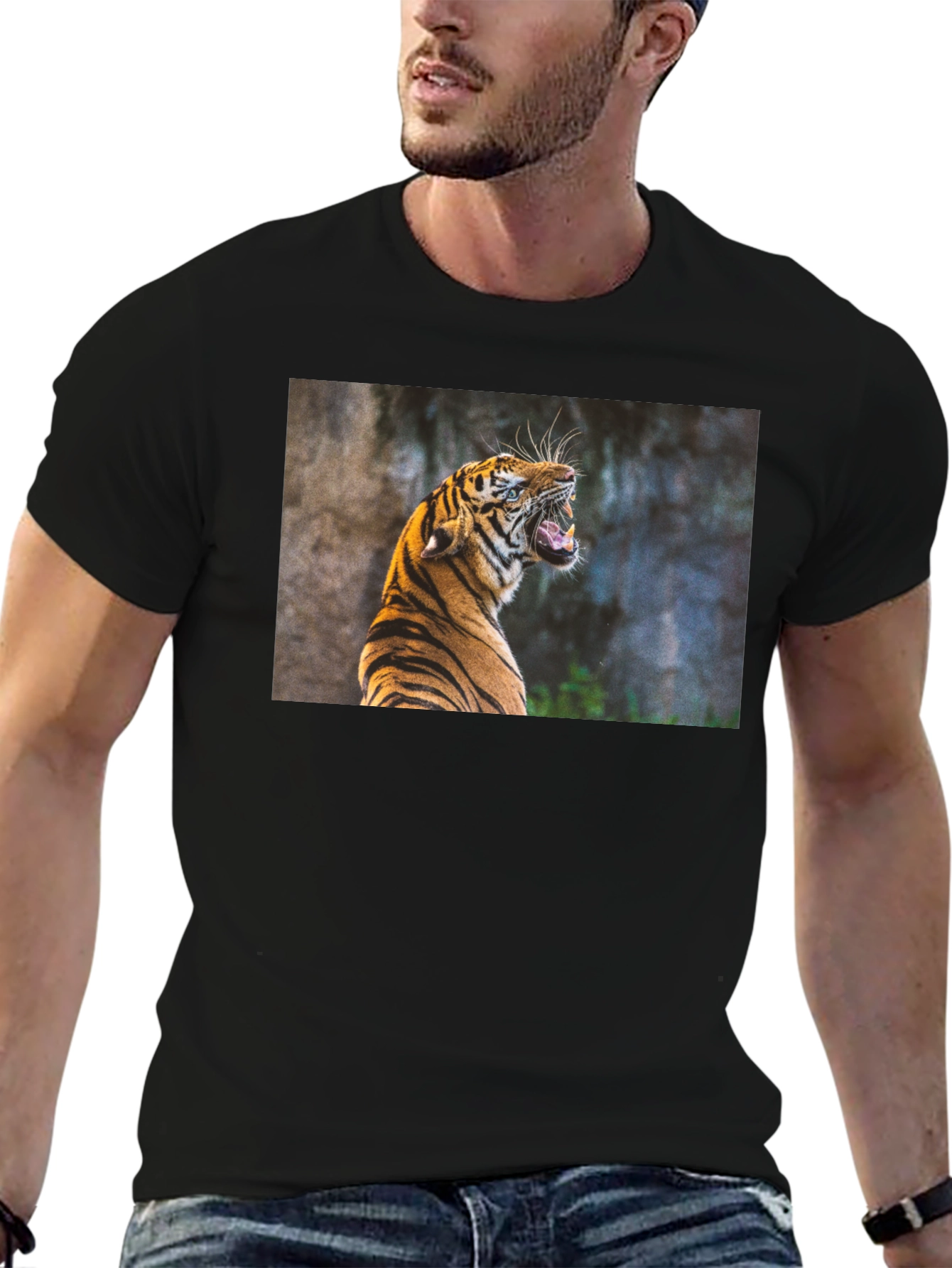 Tiger Graphic Tee - Black