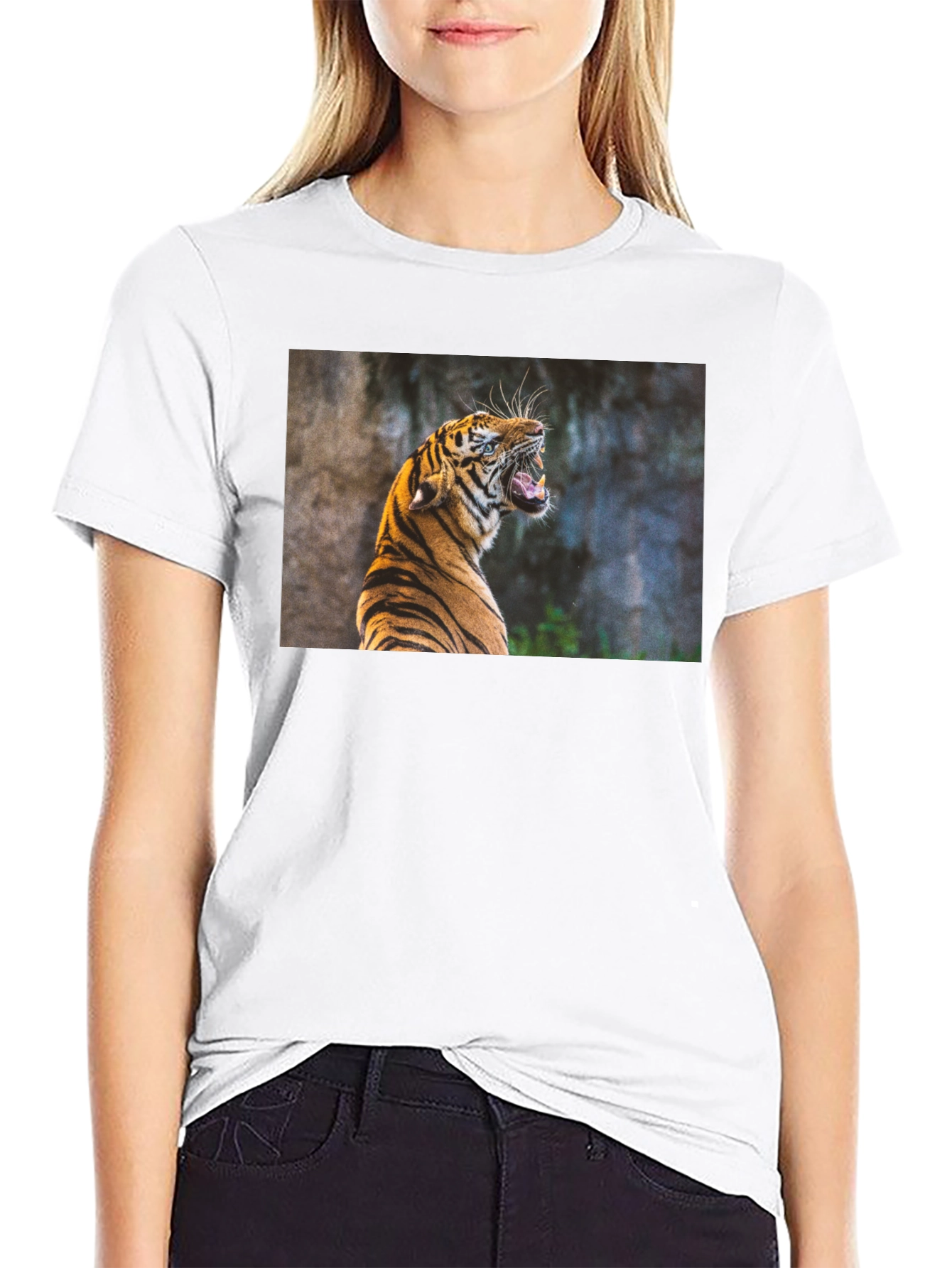 Tiger Graphic Tee - Black