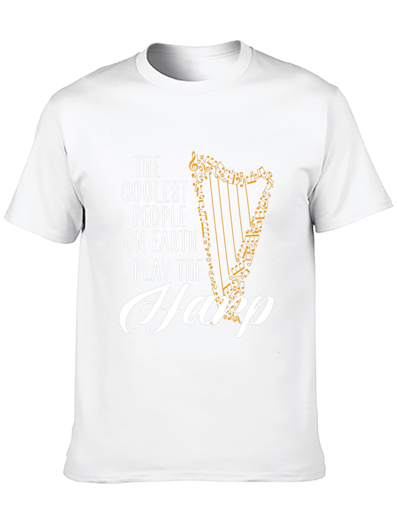 Coolest People Harp Player Black T-Shirt