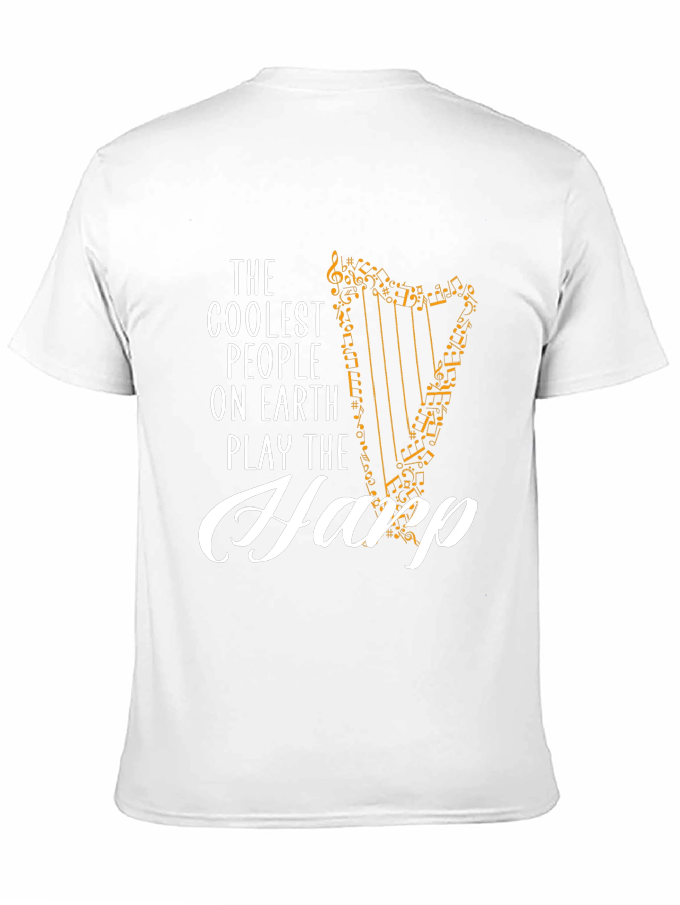 Coolest People Harp Player Black T-Shirt