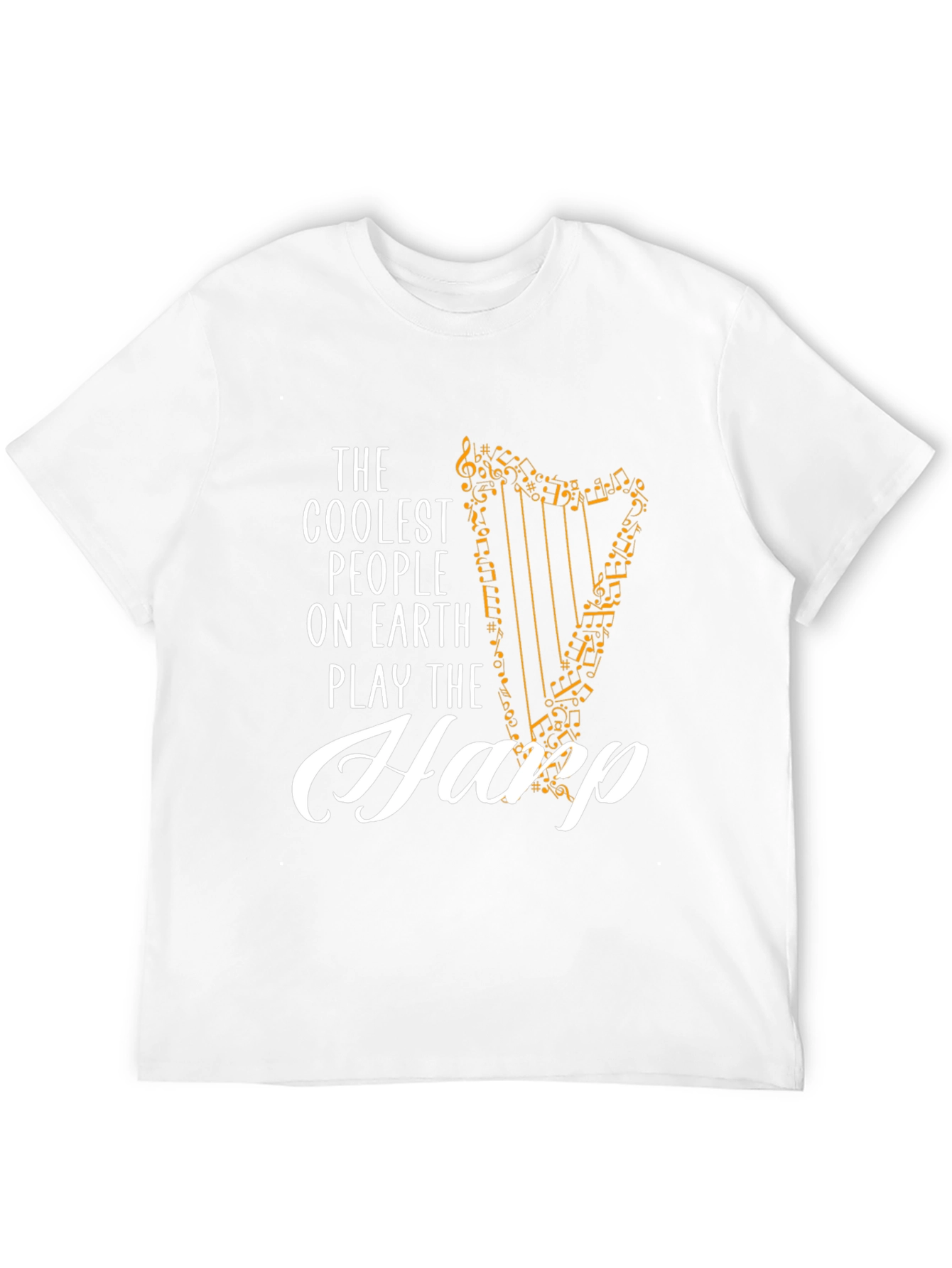 Coolest People Harp Player Black T-Shirt