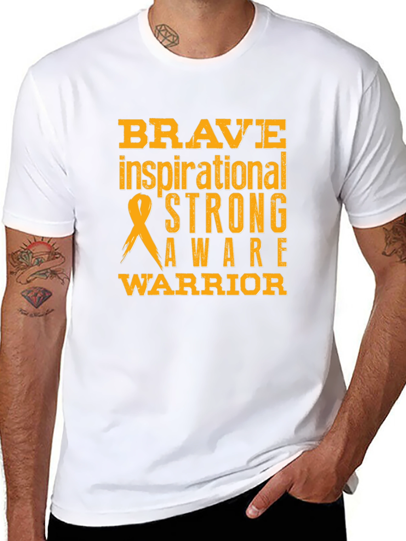Brave Strong Warrior Awareness T-Shirt