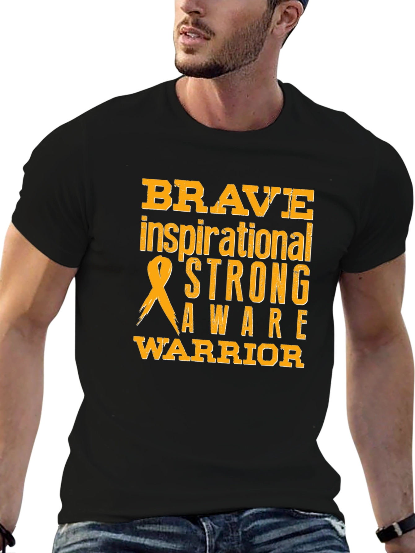 Brave Strong Warrior Awareness T-Shirt