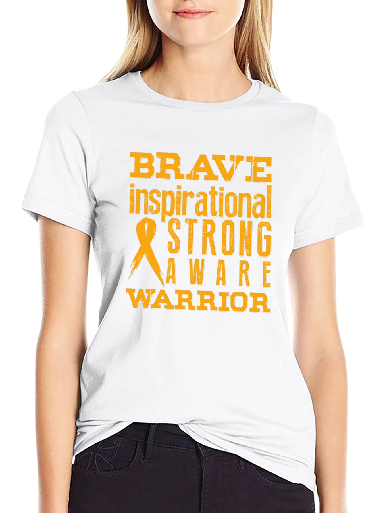Brave Strong Warrior Awareness T-Shirt