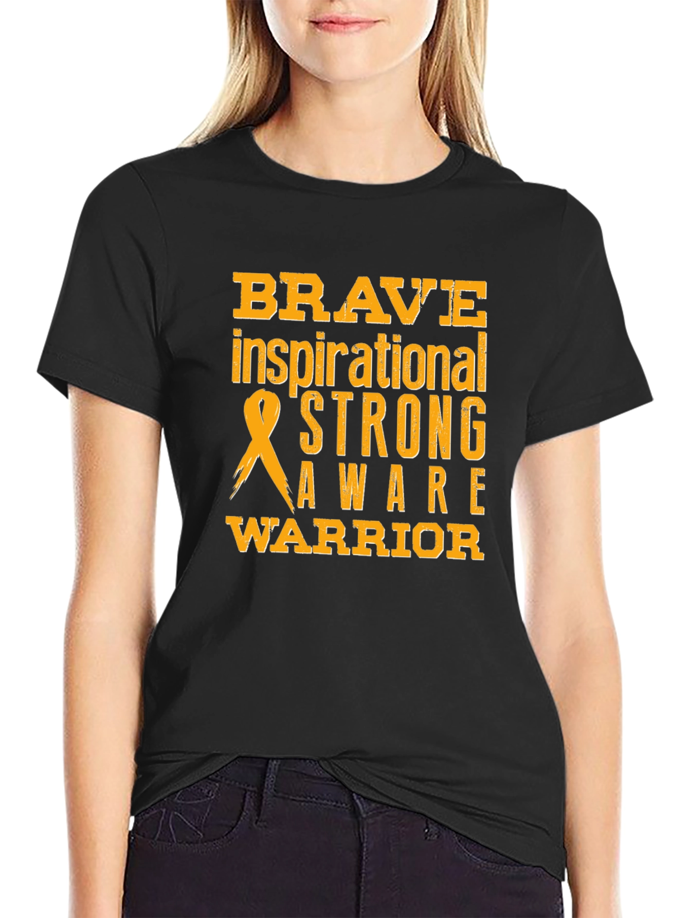 Brave Strong Warrior Awareness T-Shirt