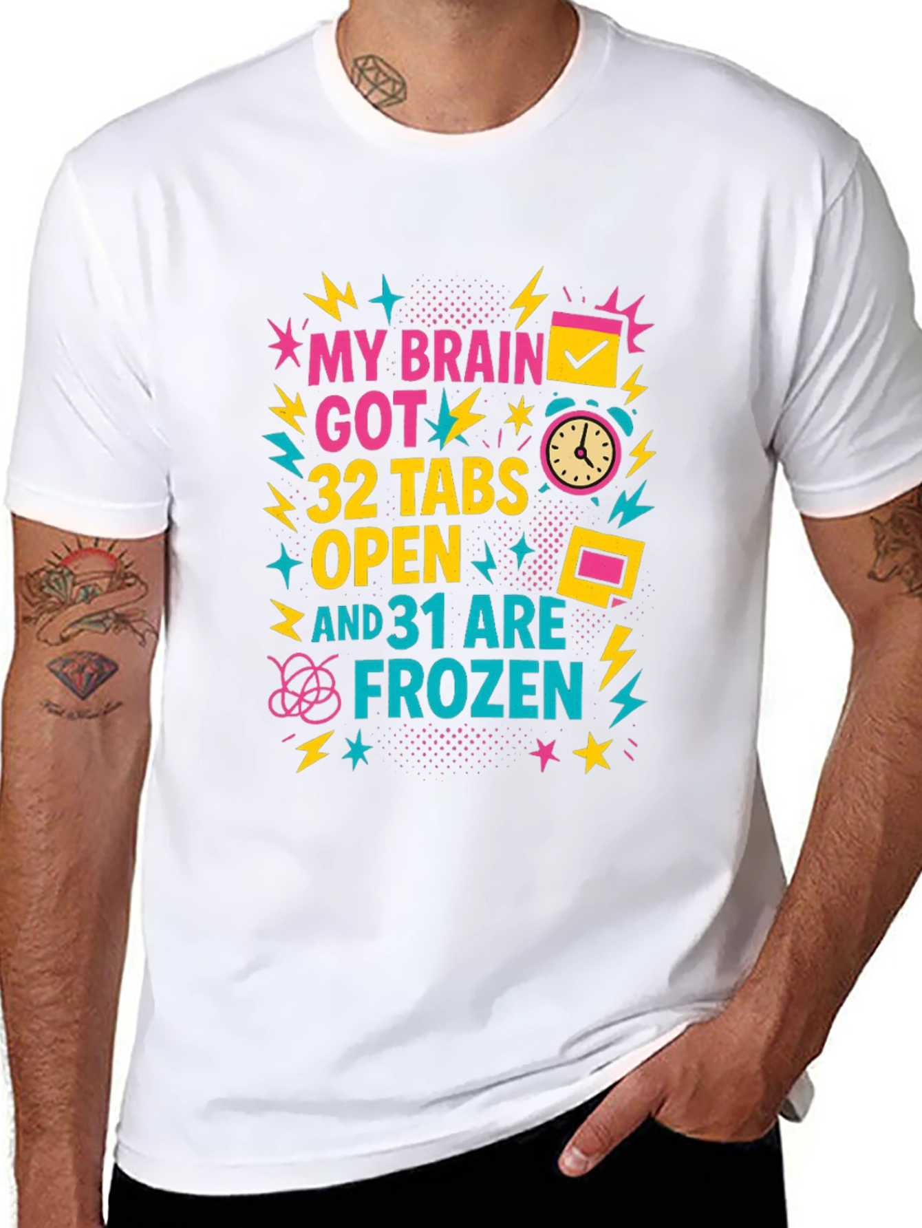 My Brain Got 32 Tabs Open T-Shirt