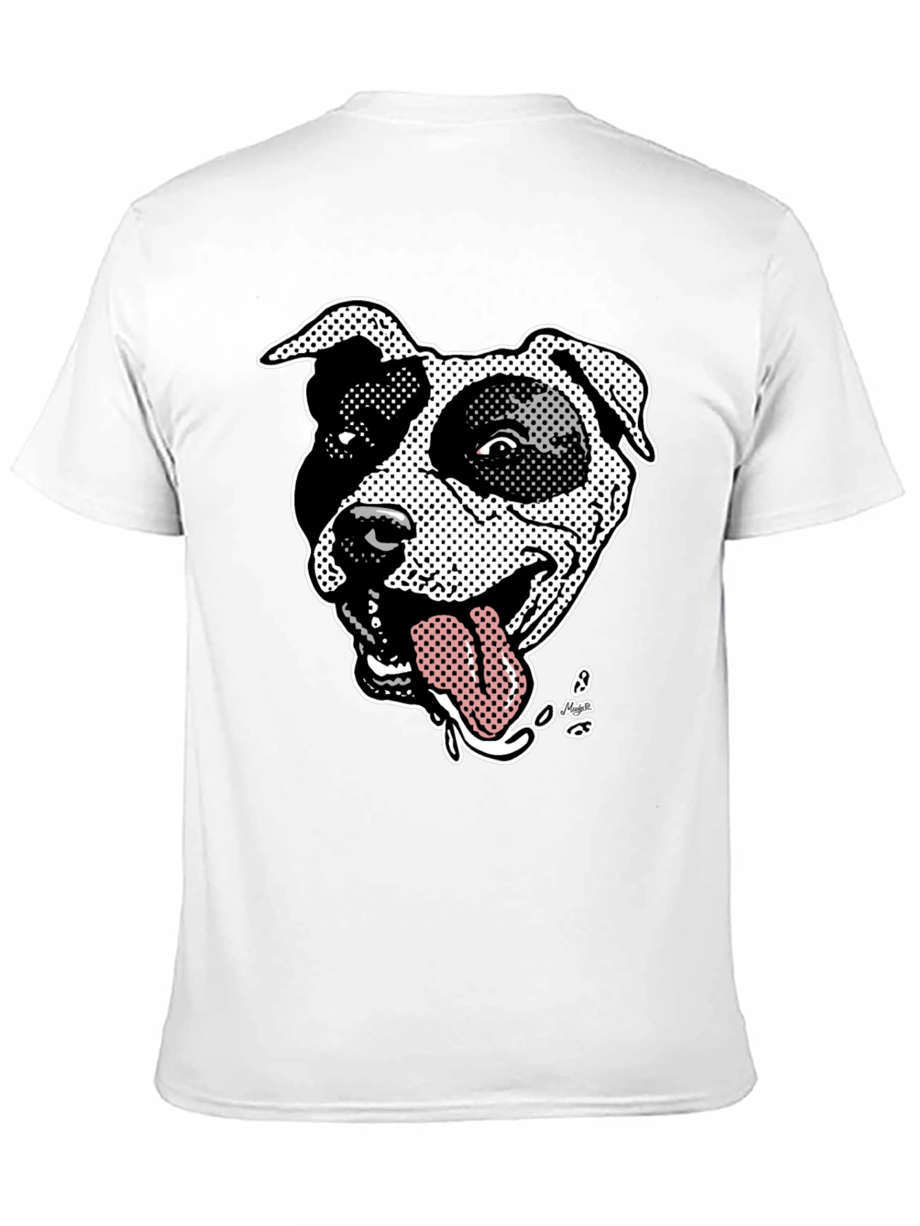 Pitbull Dog Graphic Black T-Shirt