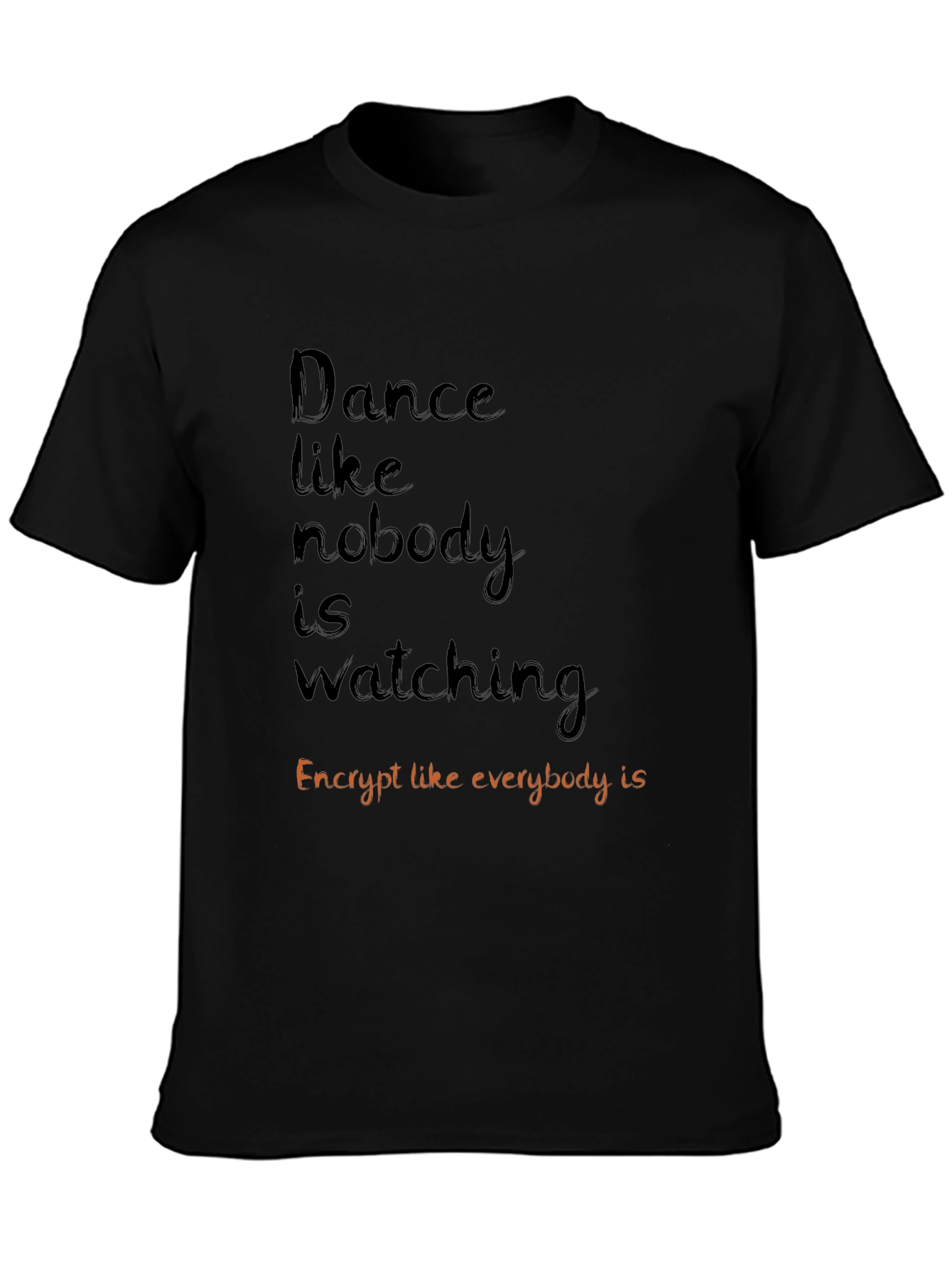 Dance and Encrypt Graphic Tee - Black