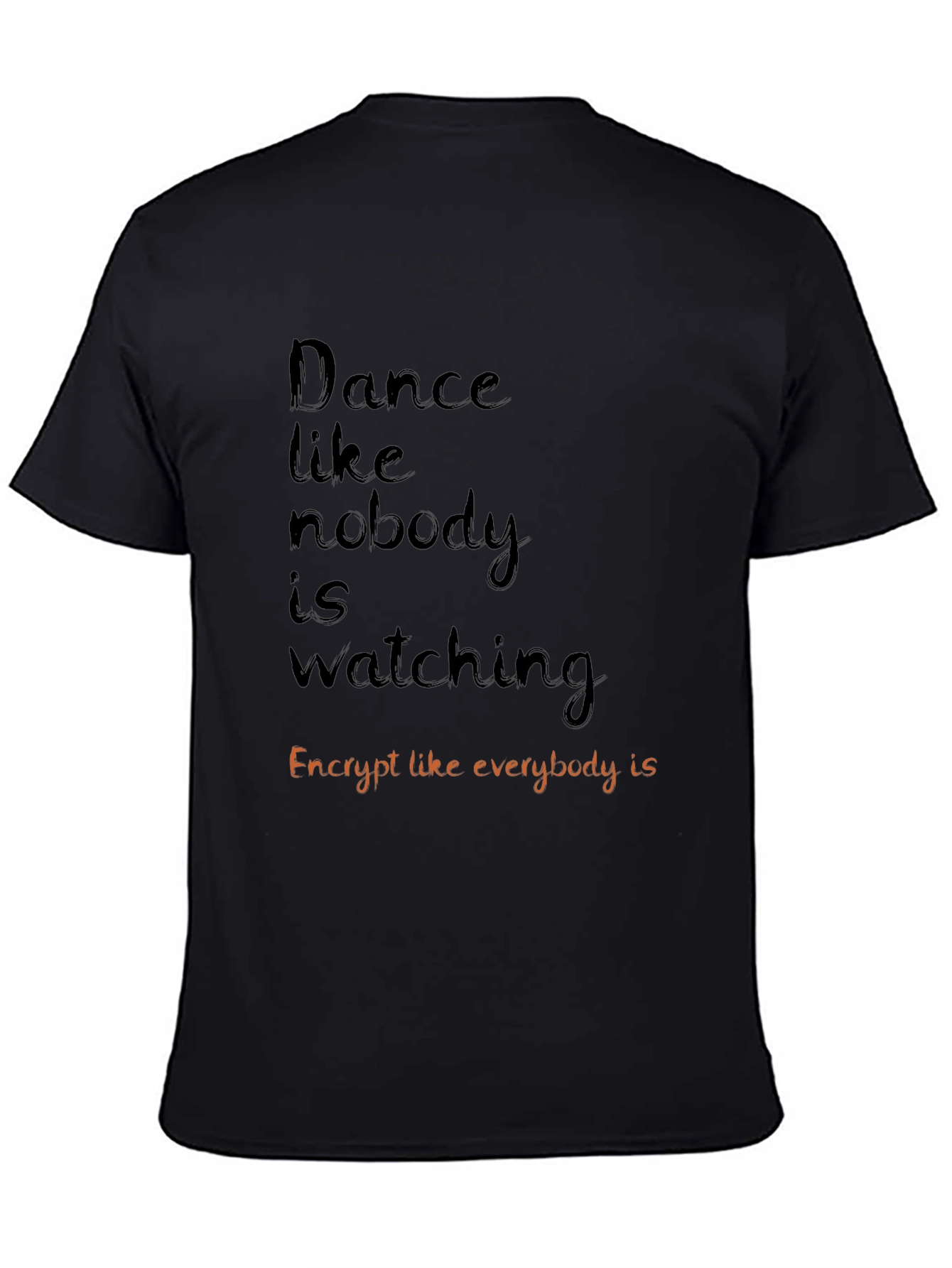 Dance and Encrypt Graphic Tee - Black