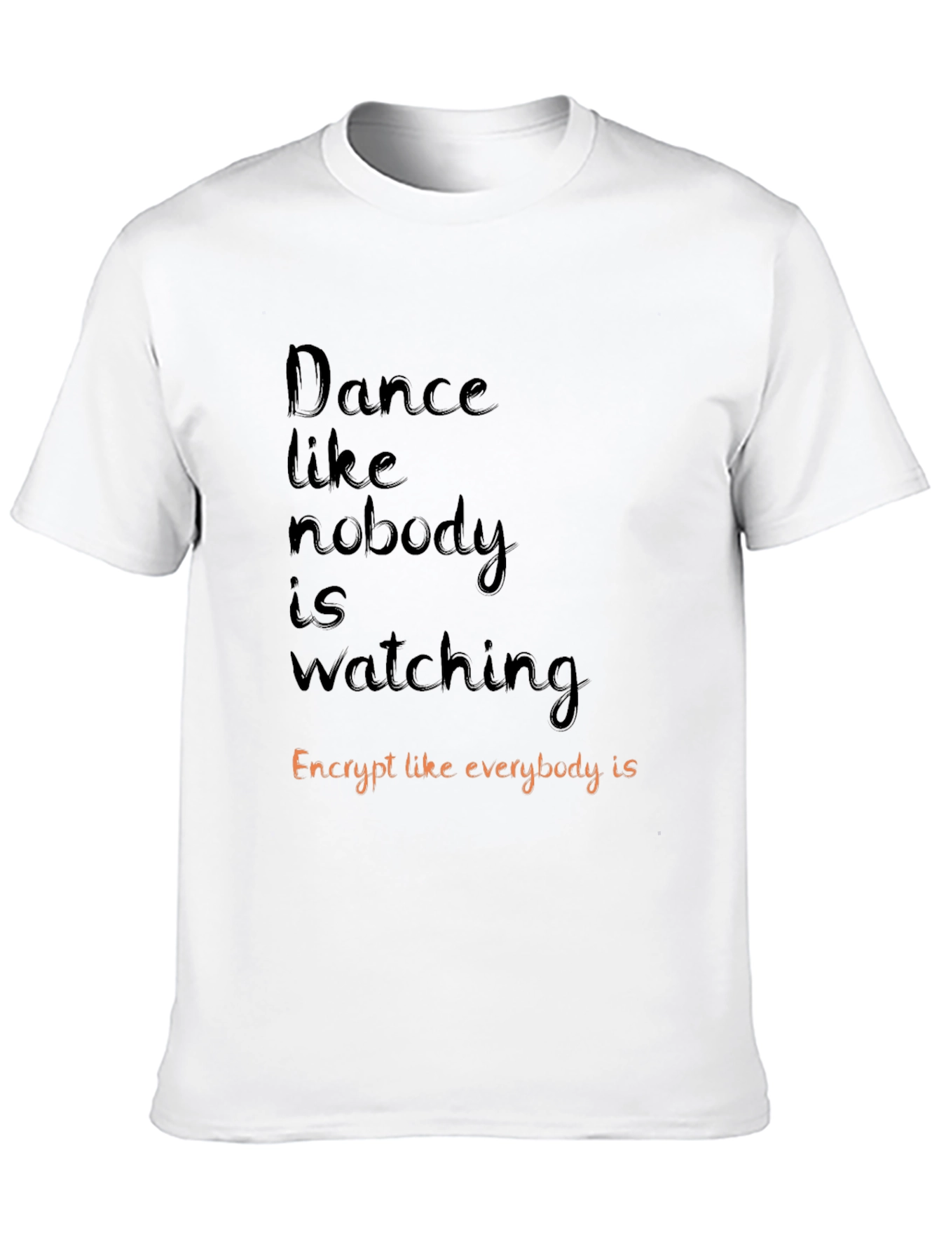 Dance and Encrypt Graphic Tee - Black