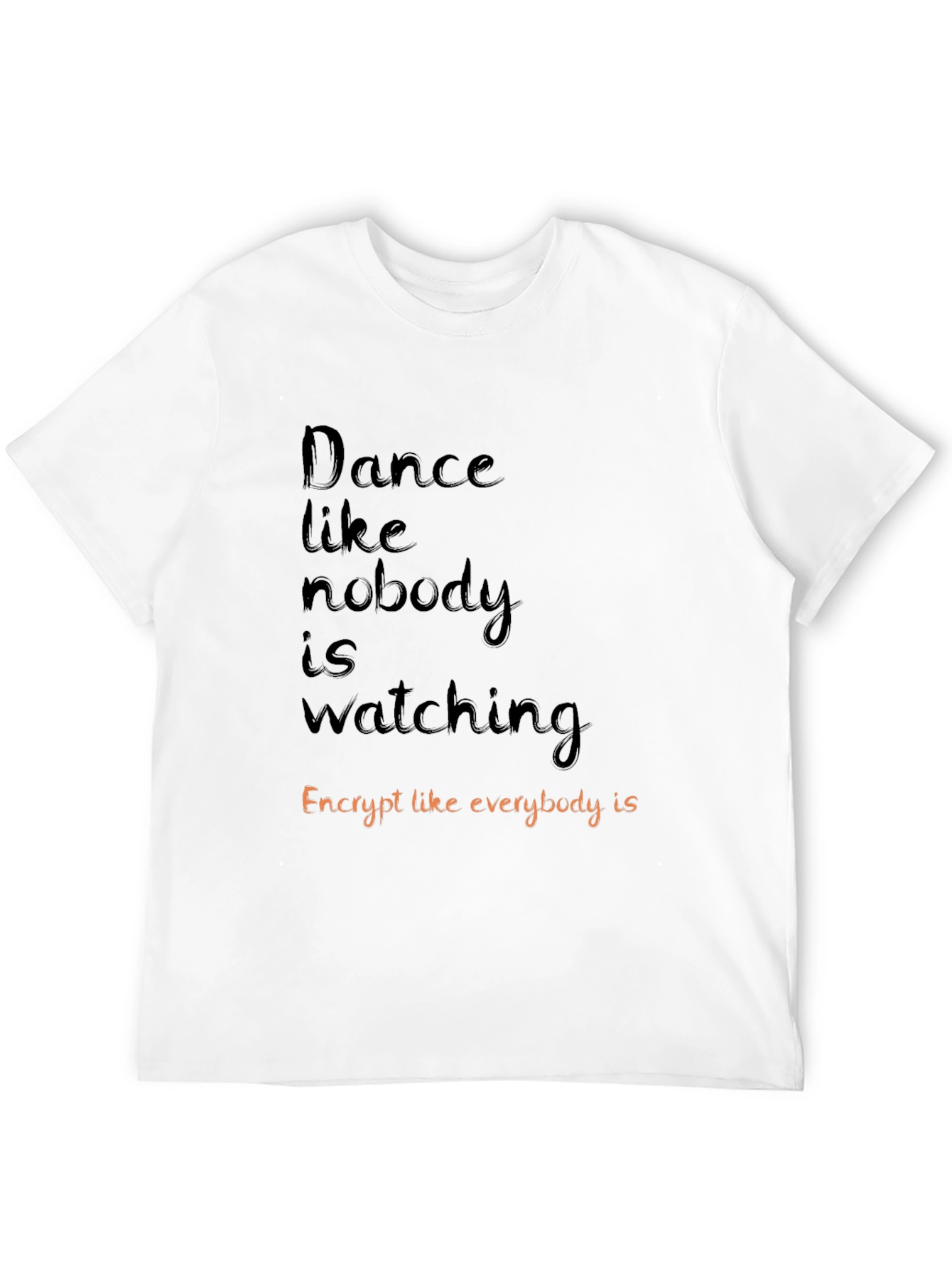 Dance and Encrypt Graphic Tee - Black