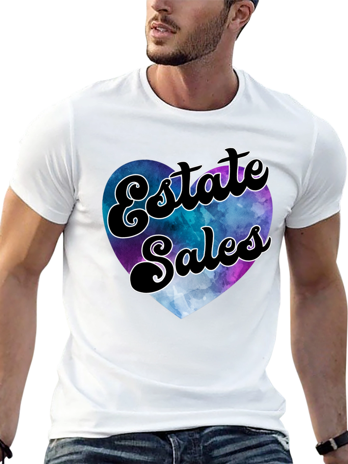 Estate Sales Heart Graphic T-Shirt