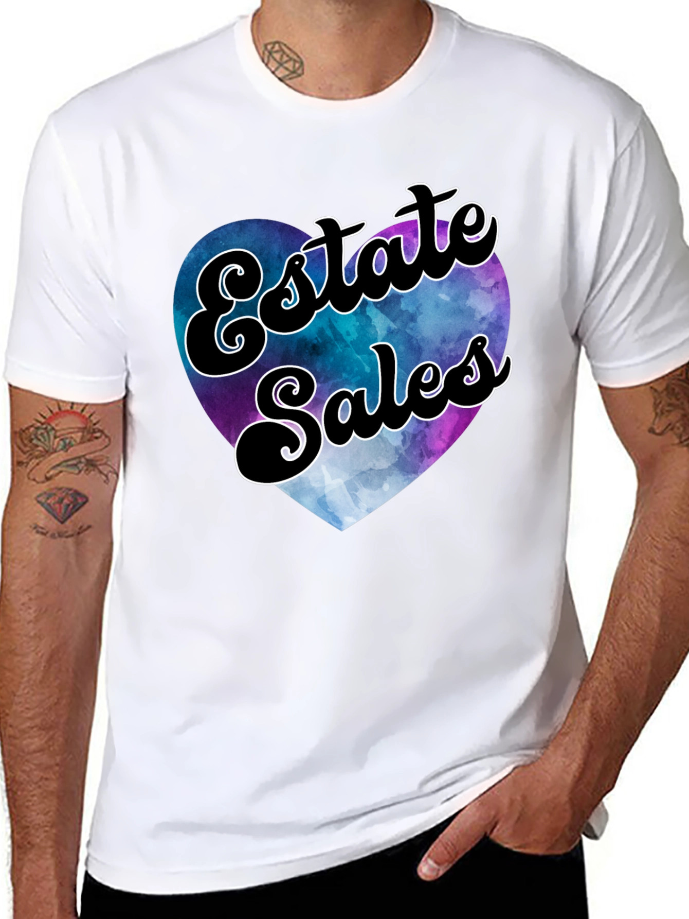 Estate Sales Heart Graphic T-Shirt