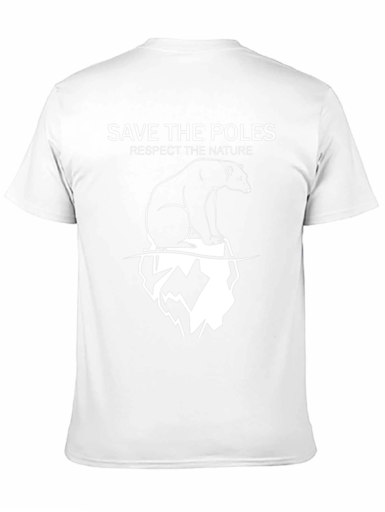 Save The Poles T-Shirt - Black Nature Tee