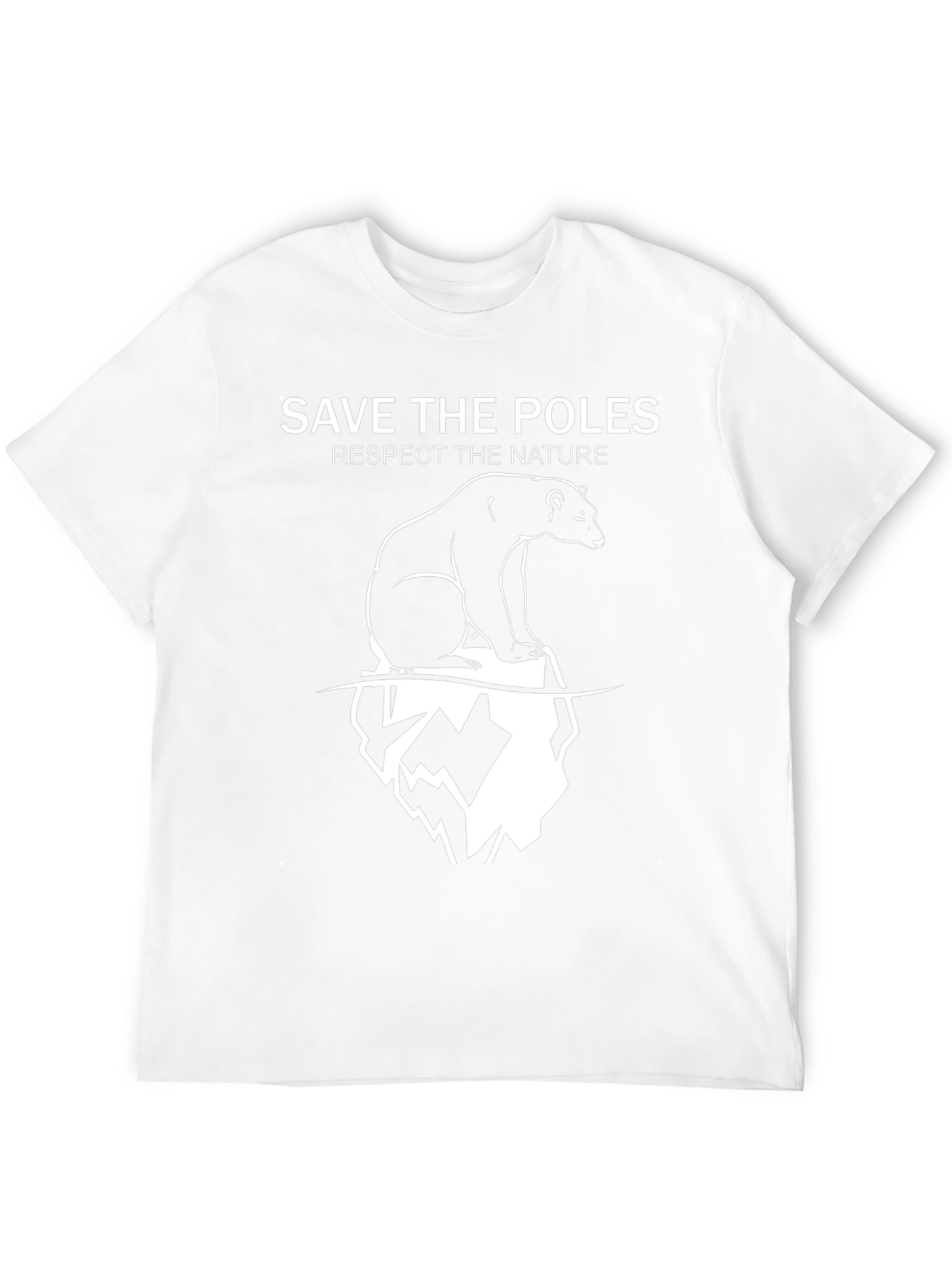 Save The Poles T-Shirt - Black Nature Tee