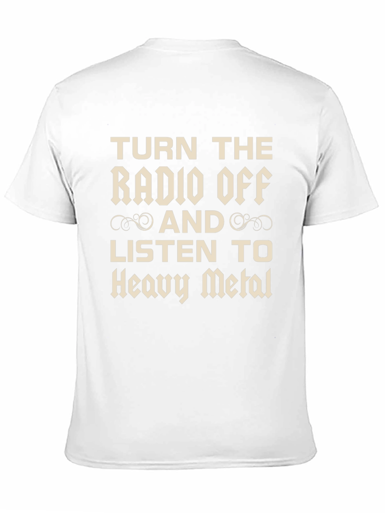 Turn the Radio Off Heavy Metal Graphic Tee