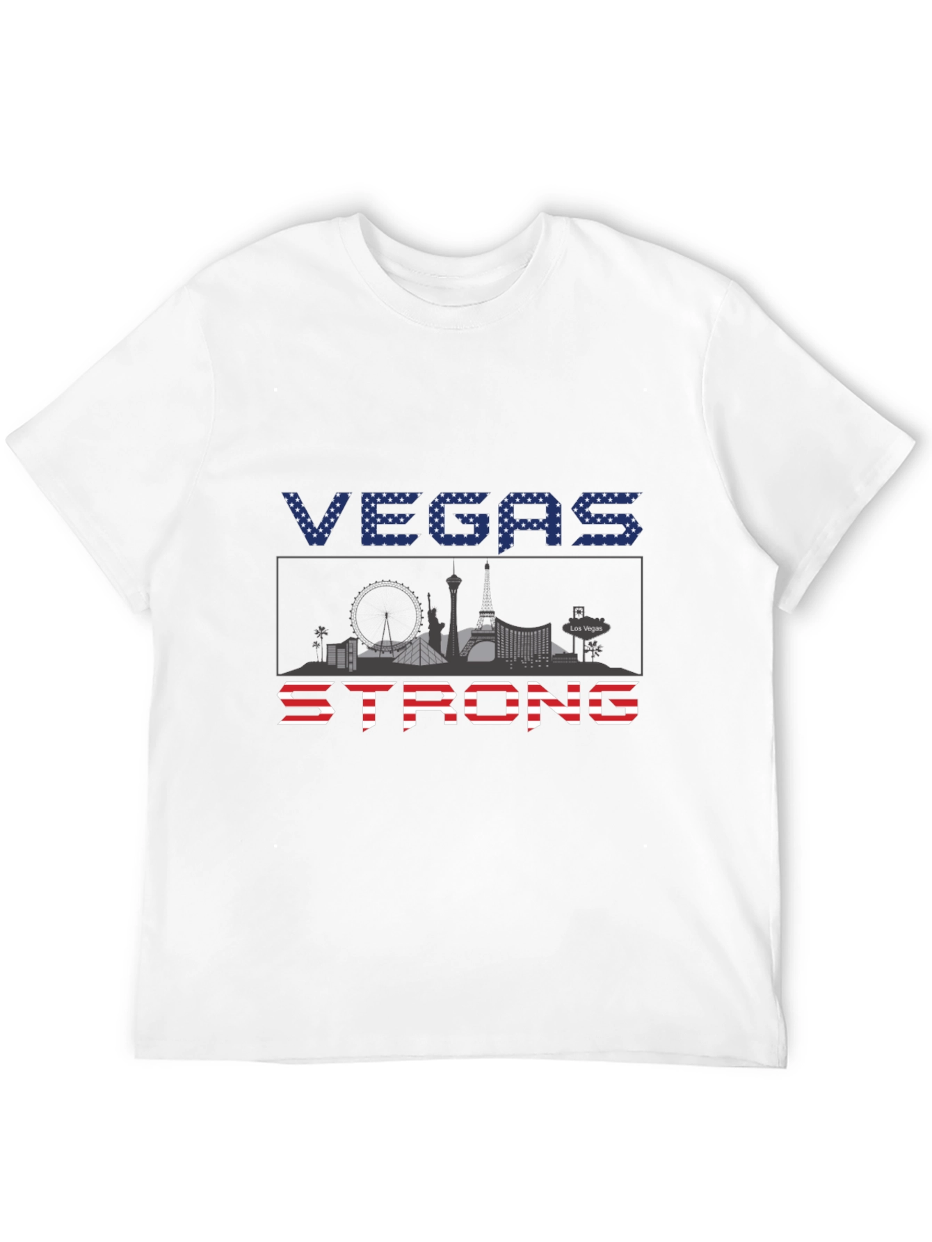 Vegas Strong Graphic Tee - Patriotic Pride
