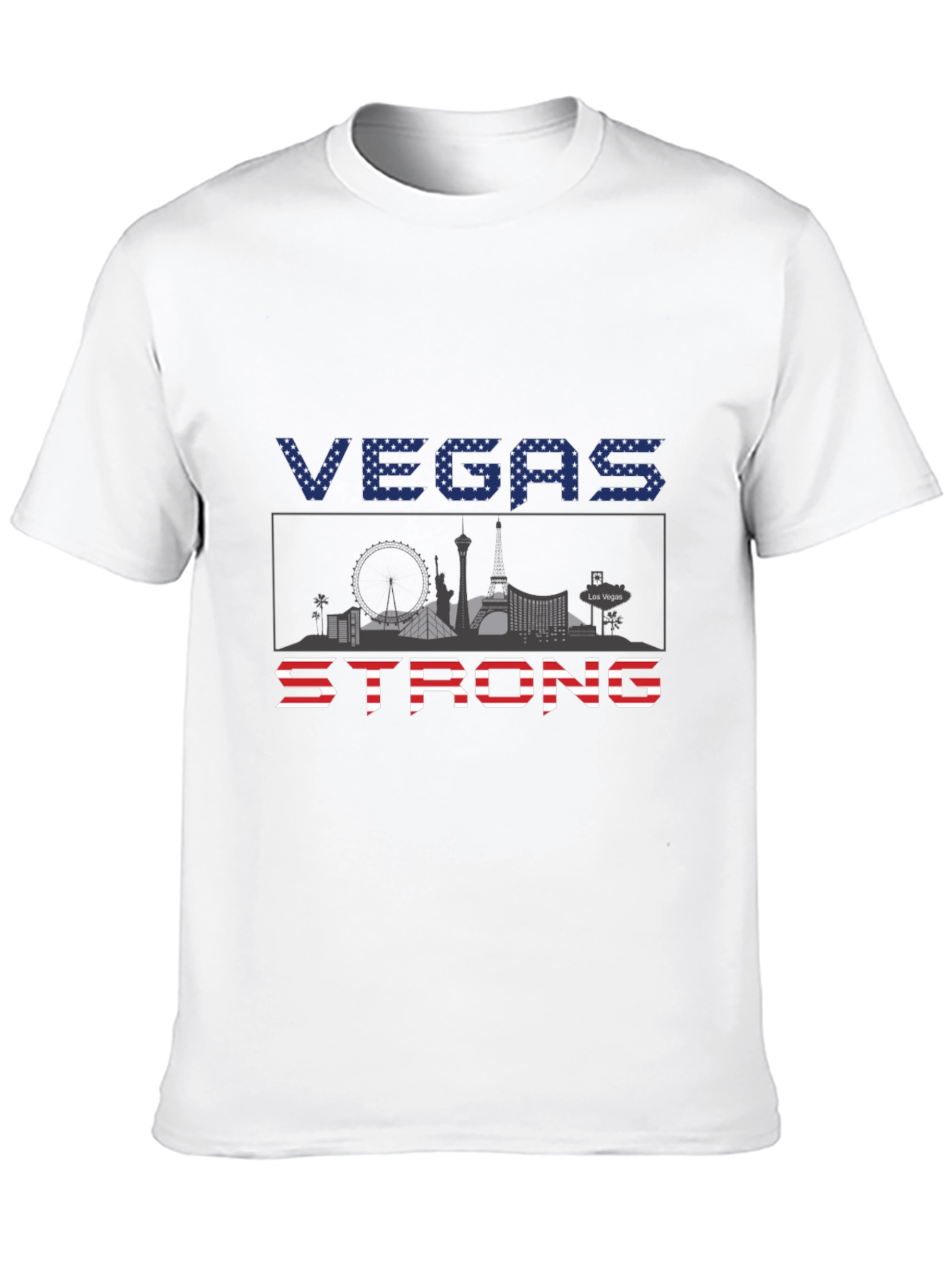 Vegas Strong Graphic Tee - Patriotic Pride