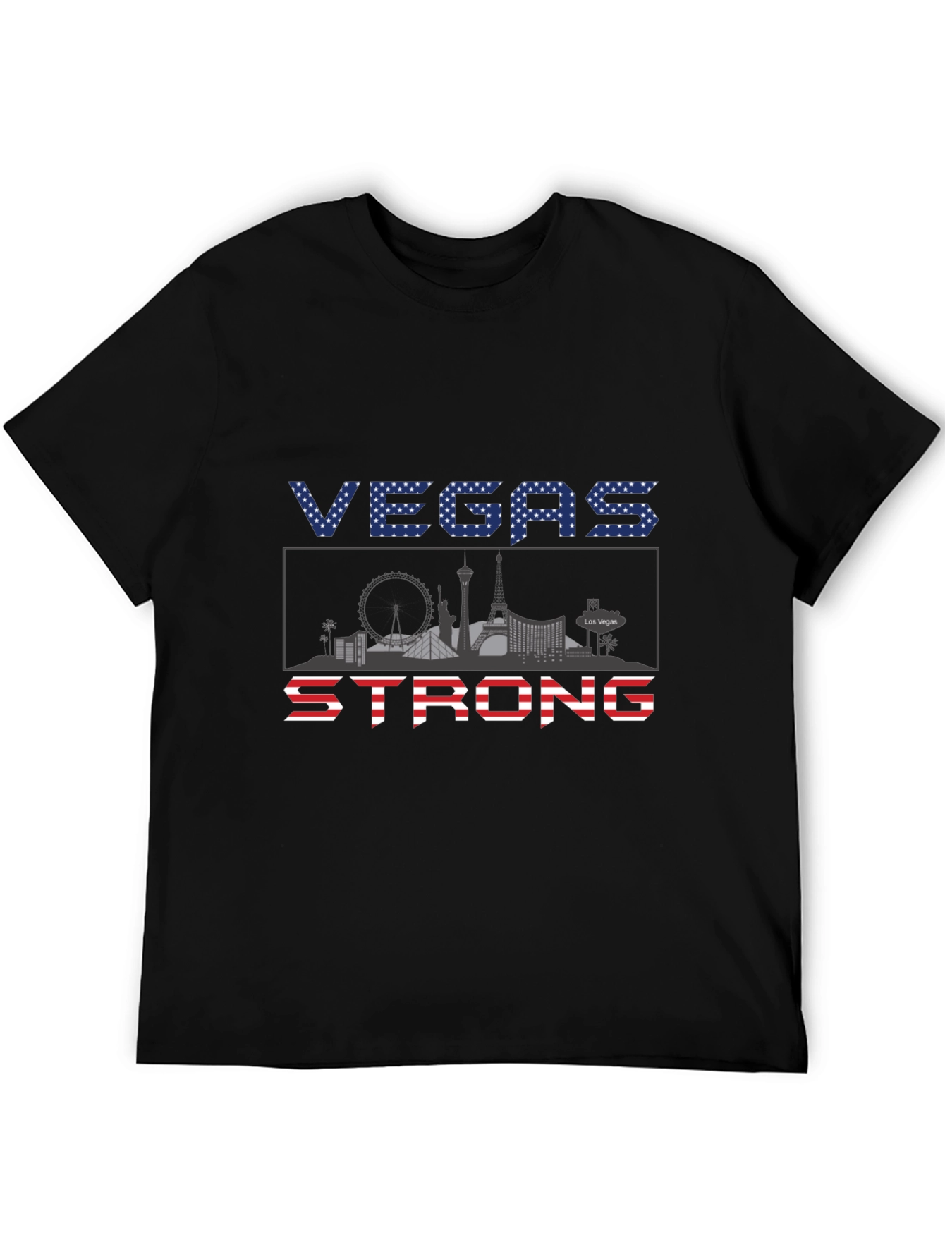 Vegas Strong Graphic Tee - Patriotic Pride