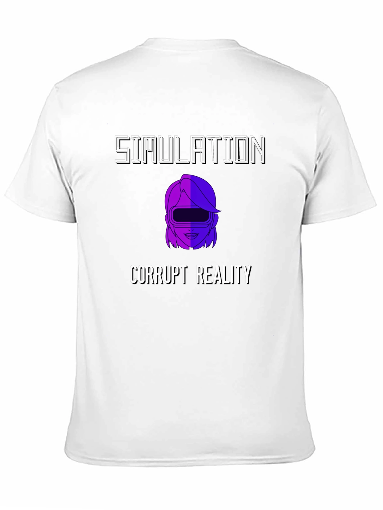 Simulation Corrupt Reality Graphic T-Shirt