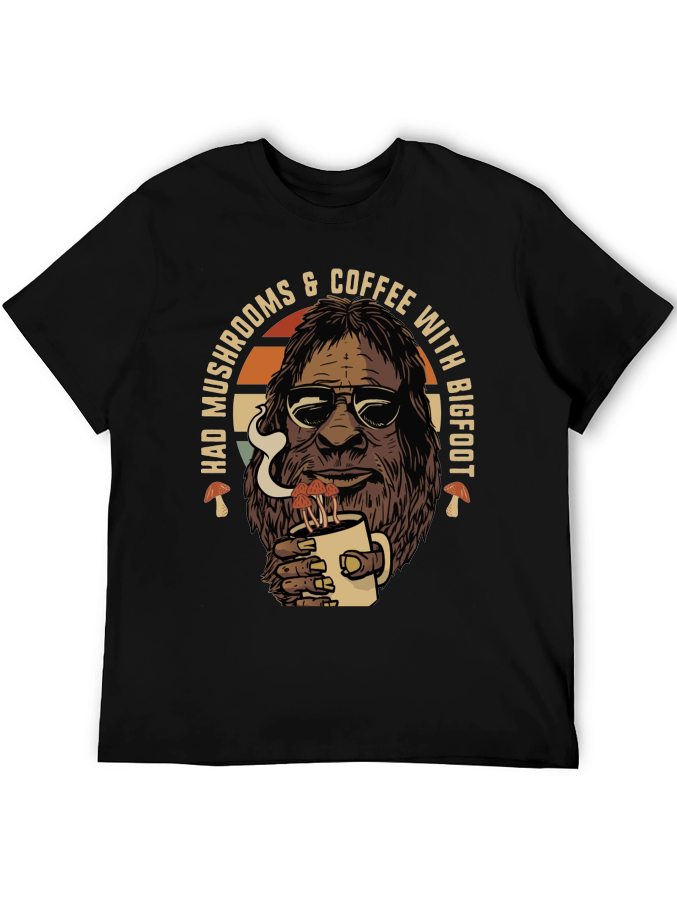 Bigfoot Mushroom Coffee T-Shirt