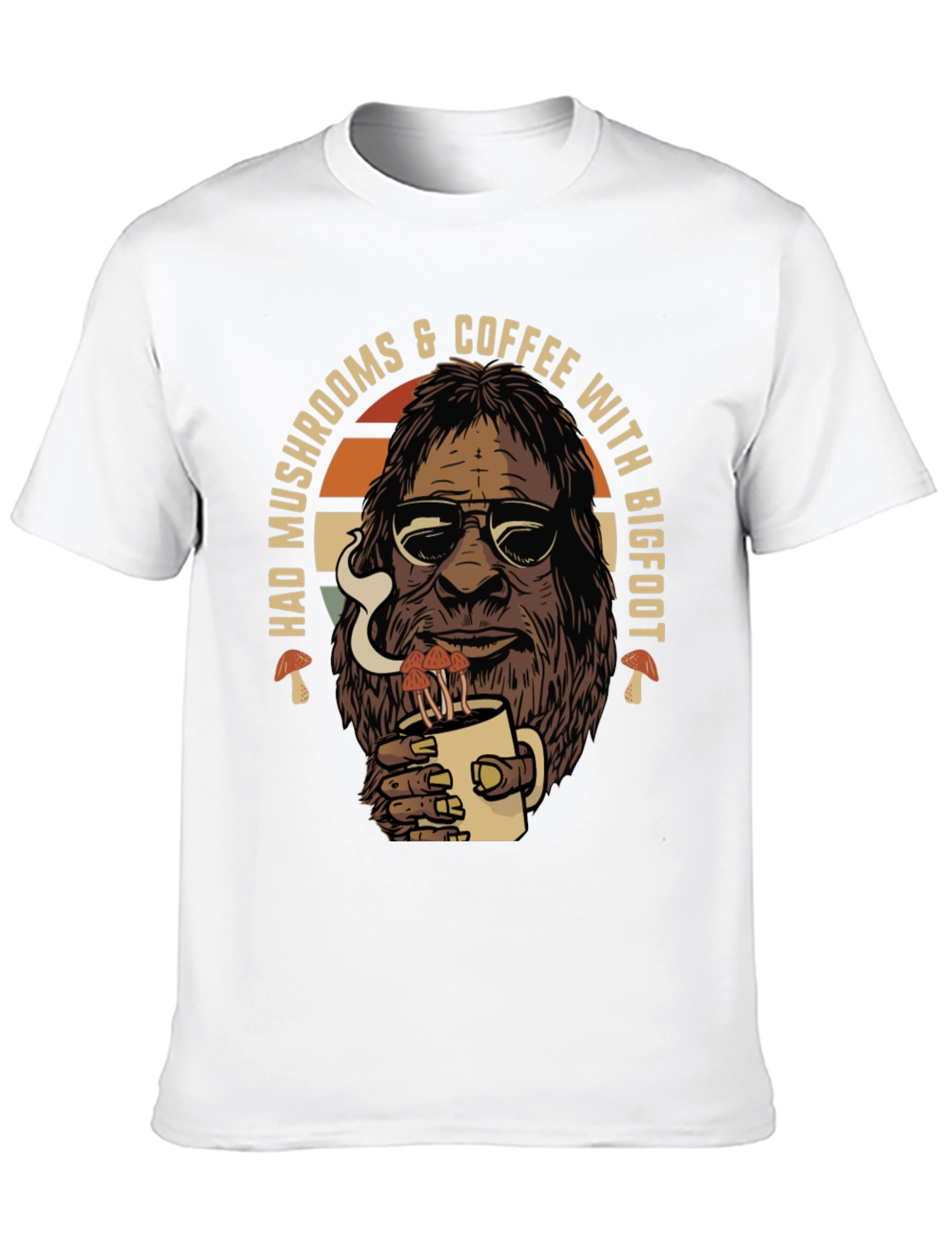 Bigfoot Mushroom Coffee T-Shirt