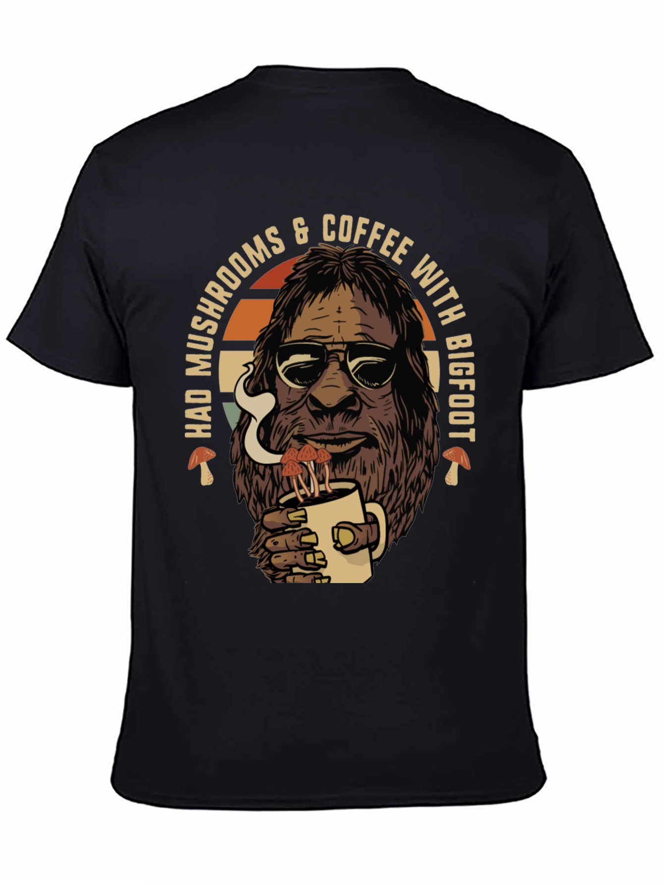 Bigfoot Mushroom Coffee T-Shirt