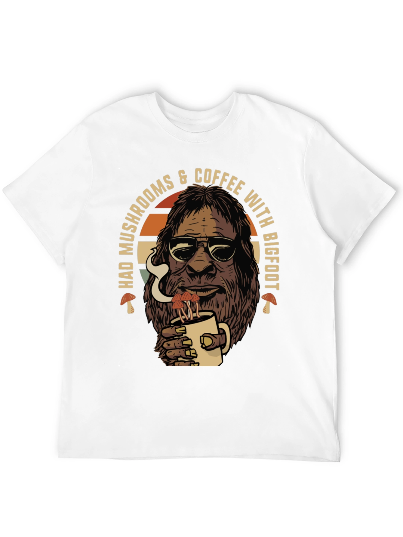 Bigfoot Mushroom Coffee T-Shirt