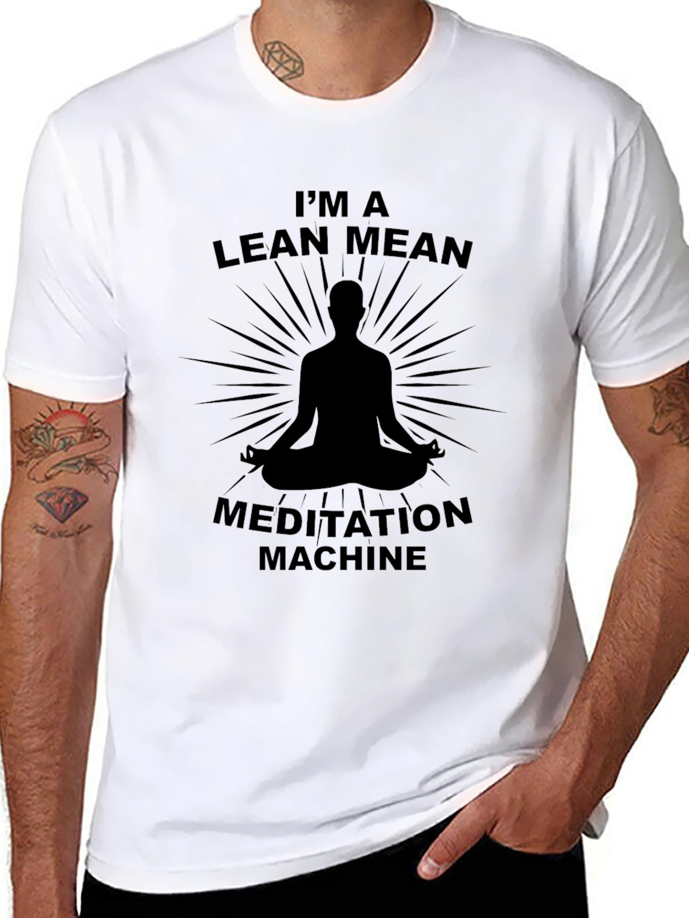 Lean Mean Meditation Machine Graphic Tee