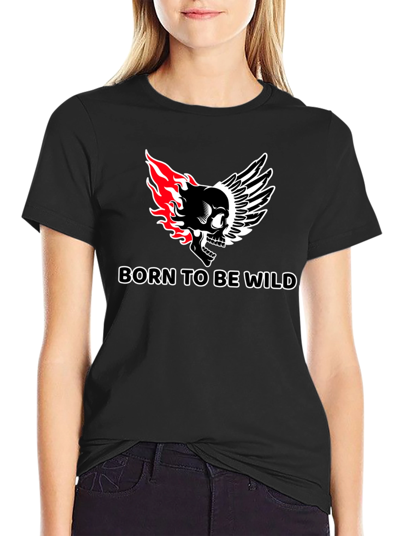 Born to be Wild Skull Graphic Tee