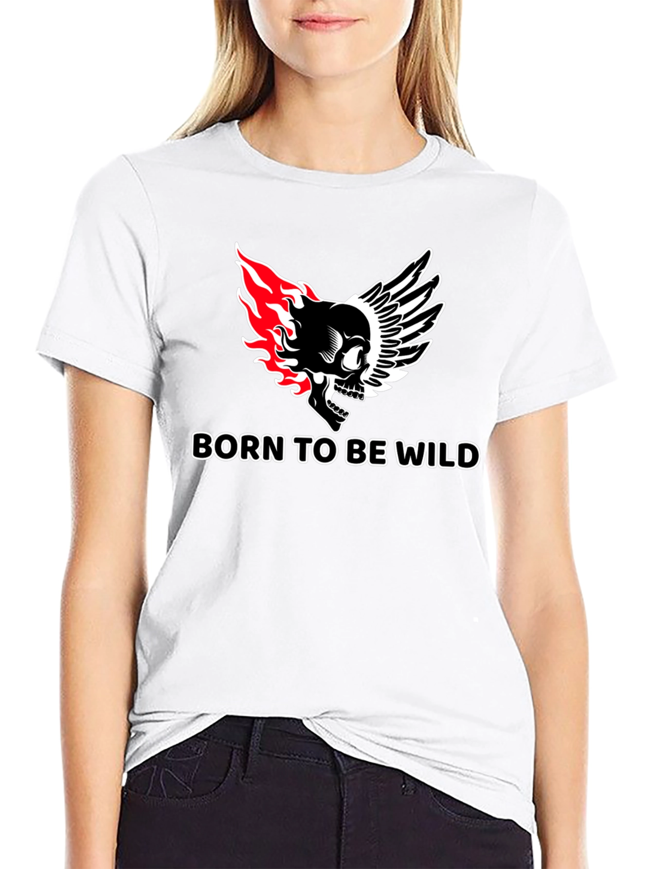 Born to be Wild Skull Graphic Tee