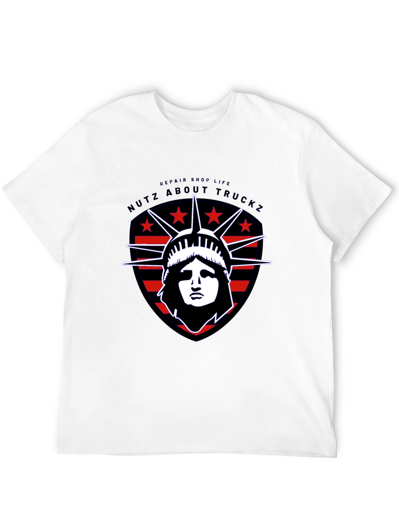 Nutz About Truckz Liberty Graphic Tee - Black Cotton